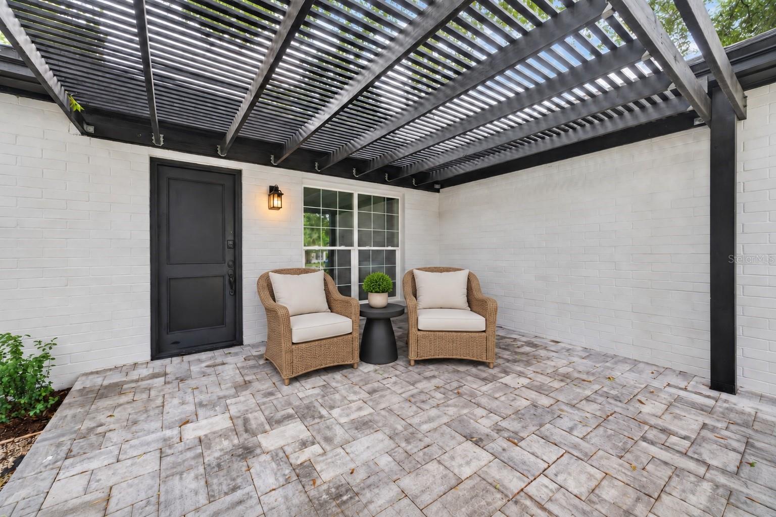 Front porch -Virtually Sataged