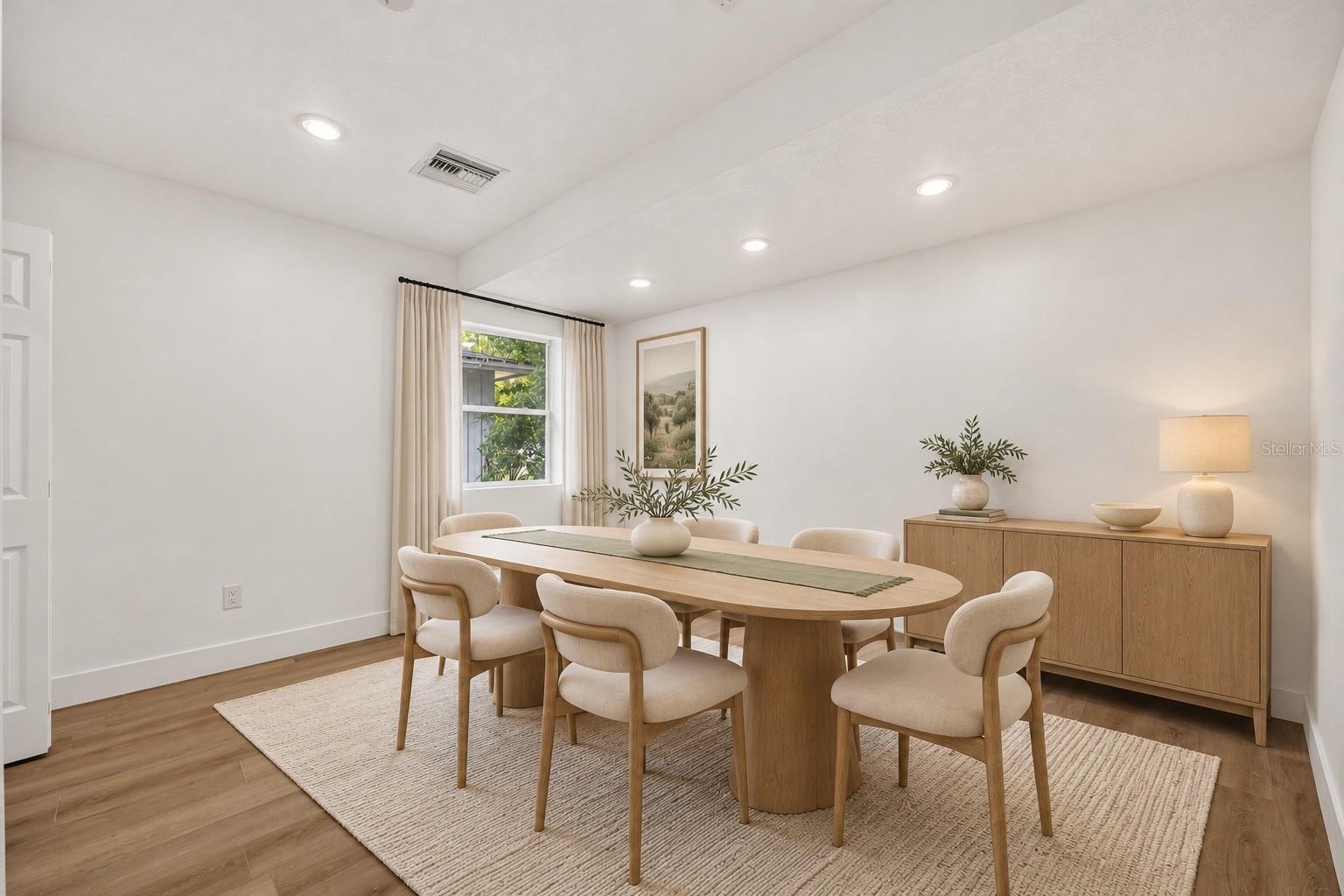 Dining Room -Virtually Sataged