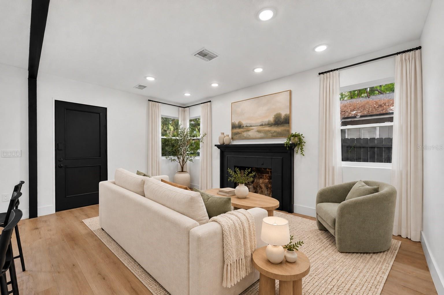 Living Room -Virtually Sataged