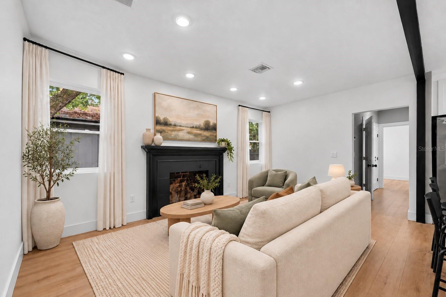 Living Room - Virtually Sataged