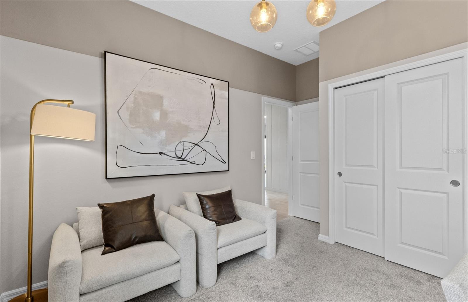 Model Home Design Only. Pictures and furnishings are for illustrative purposes only. Elevations, colors and options may vary. Furniture is for model home staging only.