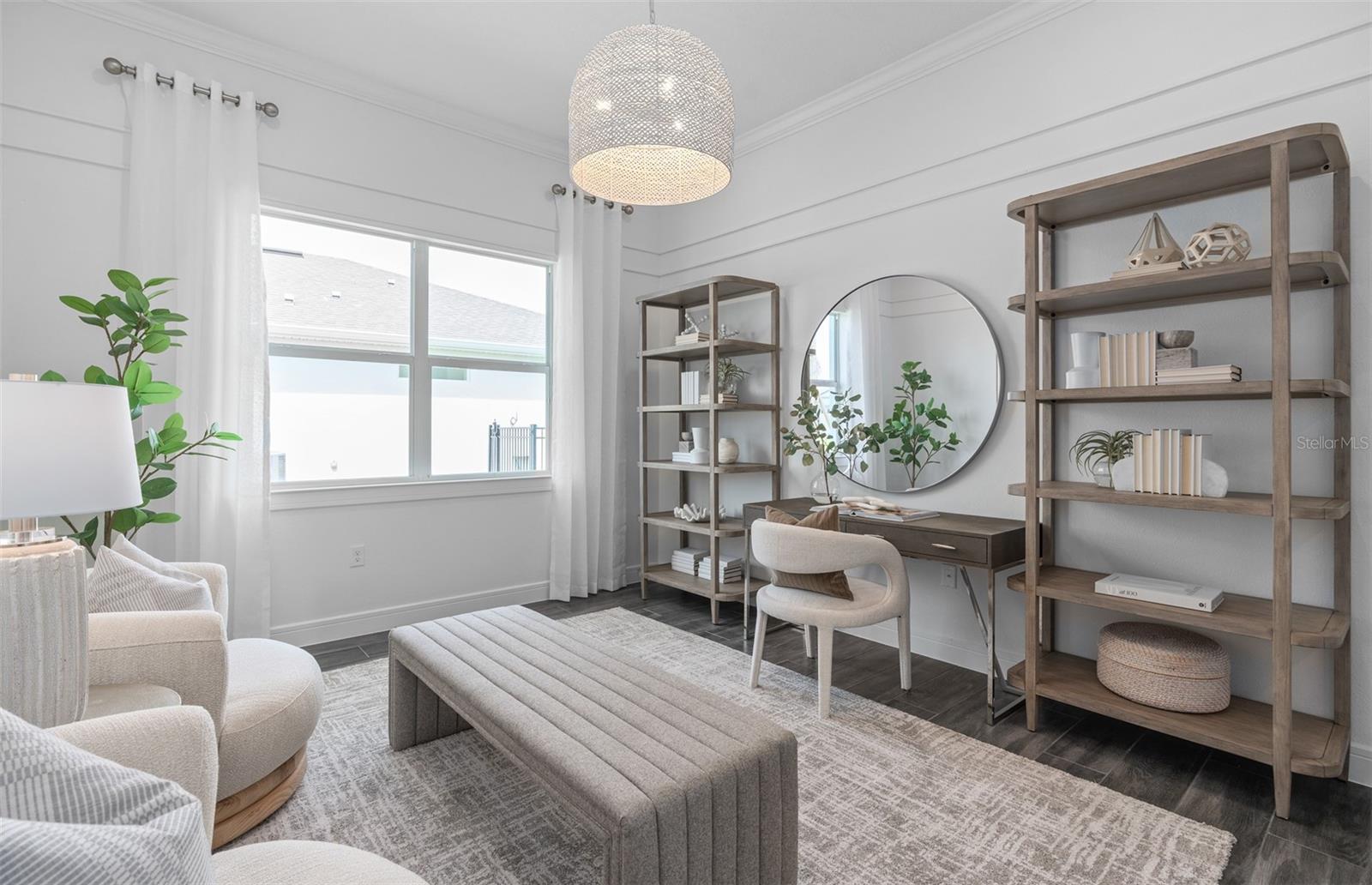 Model Home Design Only. Pictures and furnishings are for illustrative purposes only. Elevations, colors and options may vary. Furniture is for model home staging only.
