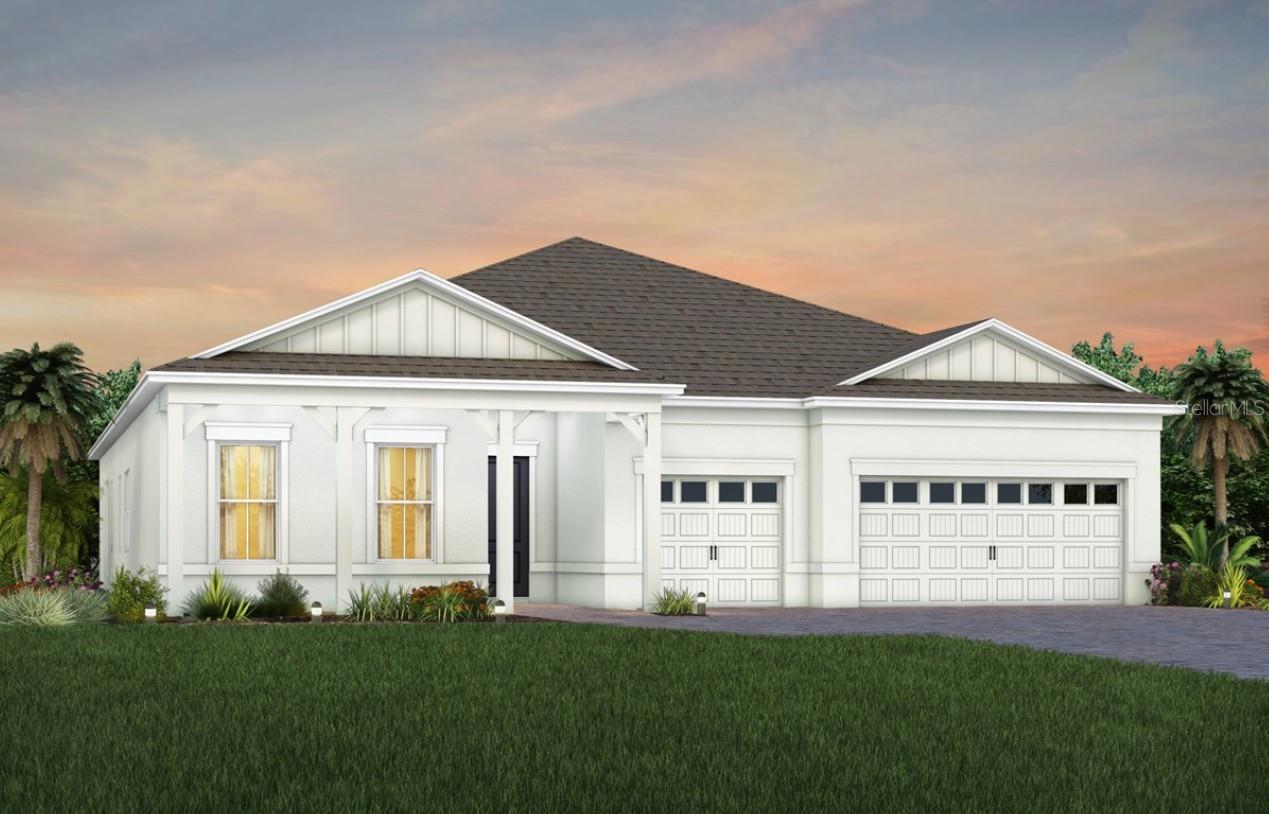 Exterior Design. Artistic rendering for this new construction home. Pictures are for illustrative purposes only. Elevations, colors and options may vary.