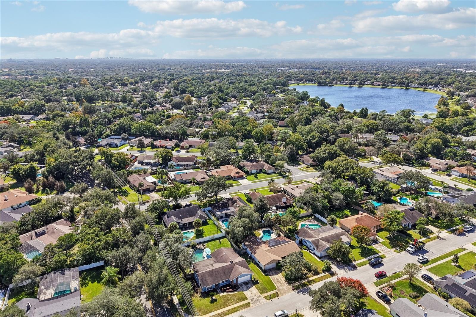 Corner lot, close to a variety of parks and lakes.
