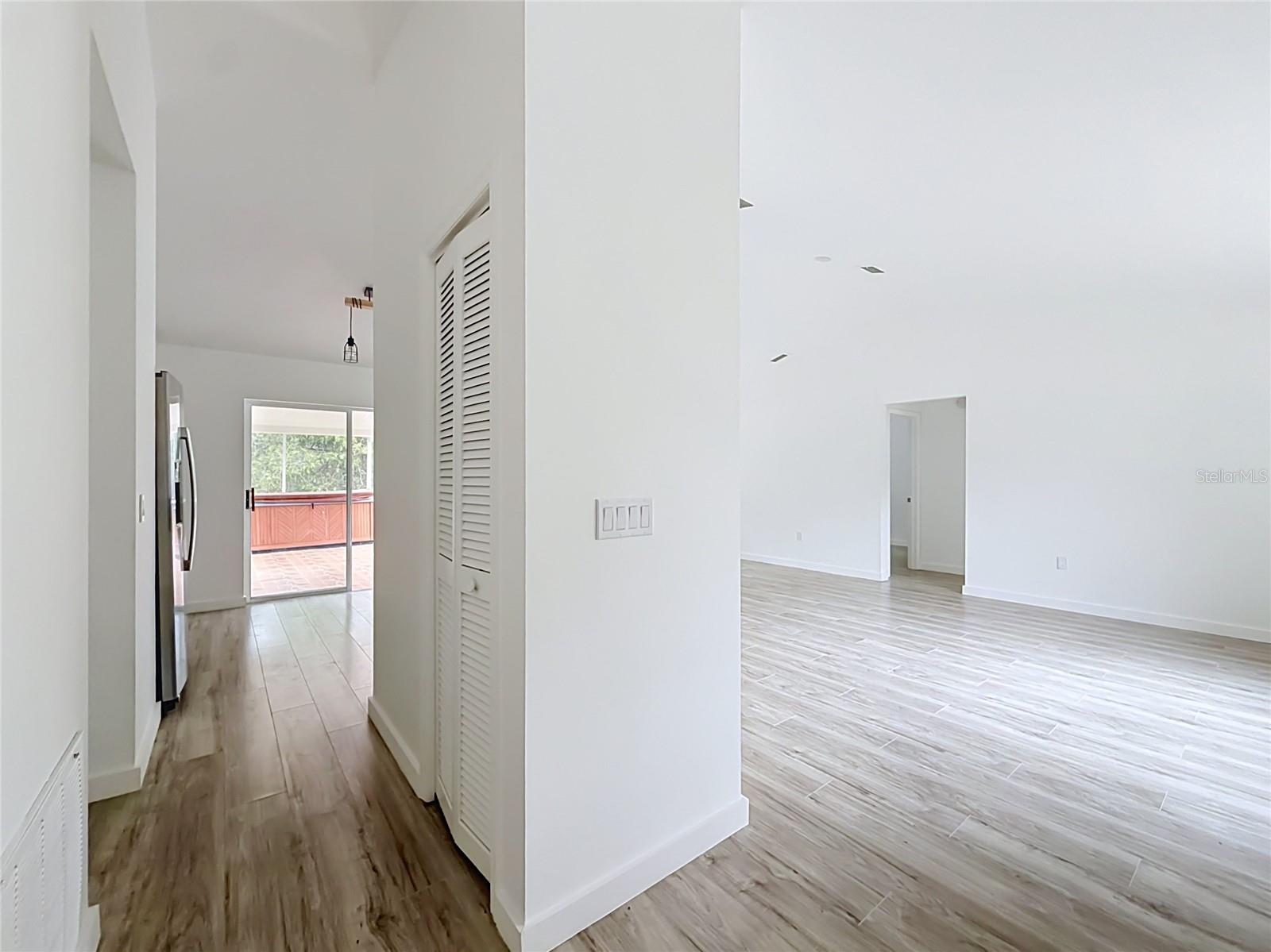A flowing layout links living spaces and outdoor access.