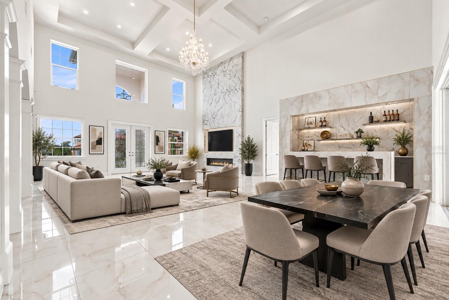 Virtually staged furniture