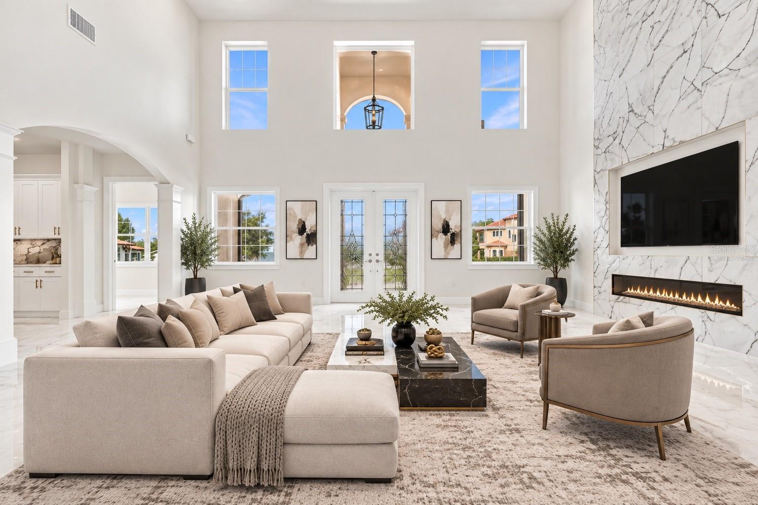 Virtually staged furniture