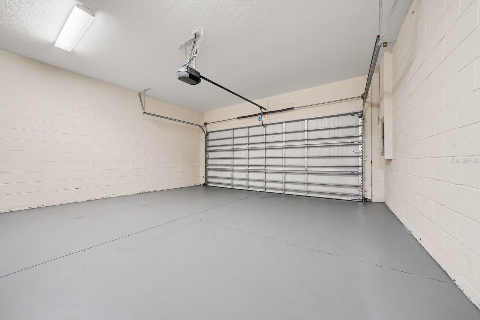 Attached Two-Car Garage with Automatic Door Opener & Clean Finish