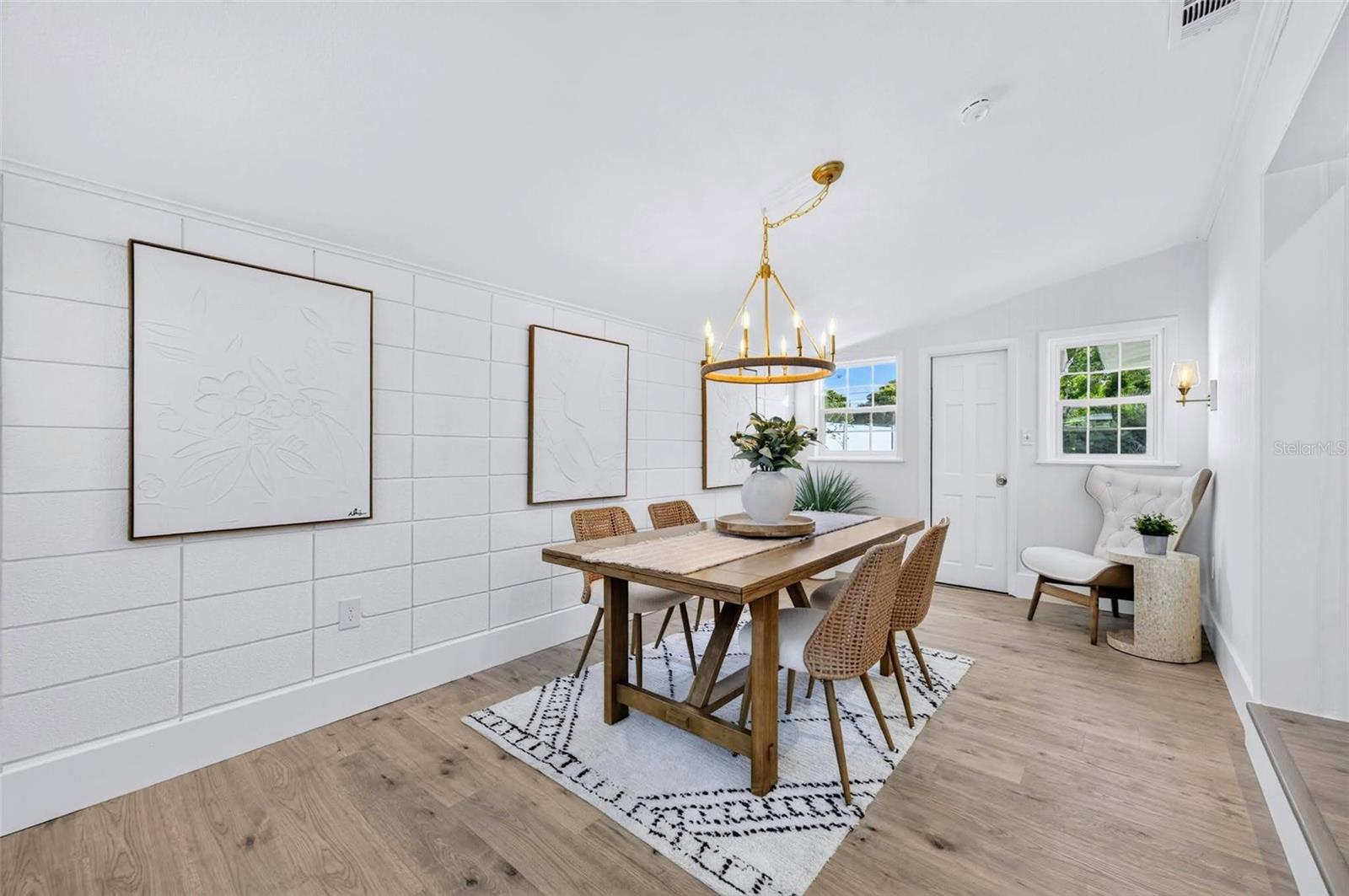 On the very other side is the dinning room area that could be converted into a multitude of different spaces, from an office to a, playroom, to a man cave.