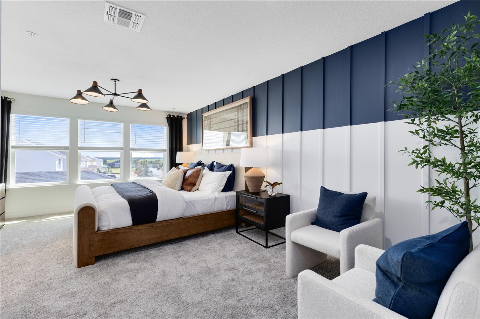 Model Home Design Only. Pictures and furnishings are for illustrative purposes only. Elevations, colors and options may vary. Furniture is for model home staging only.