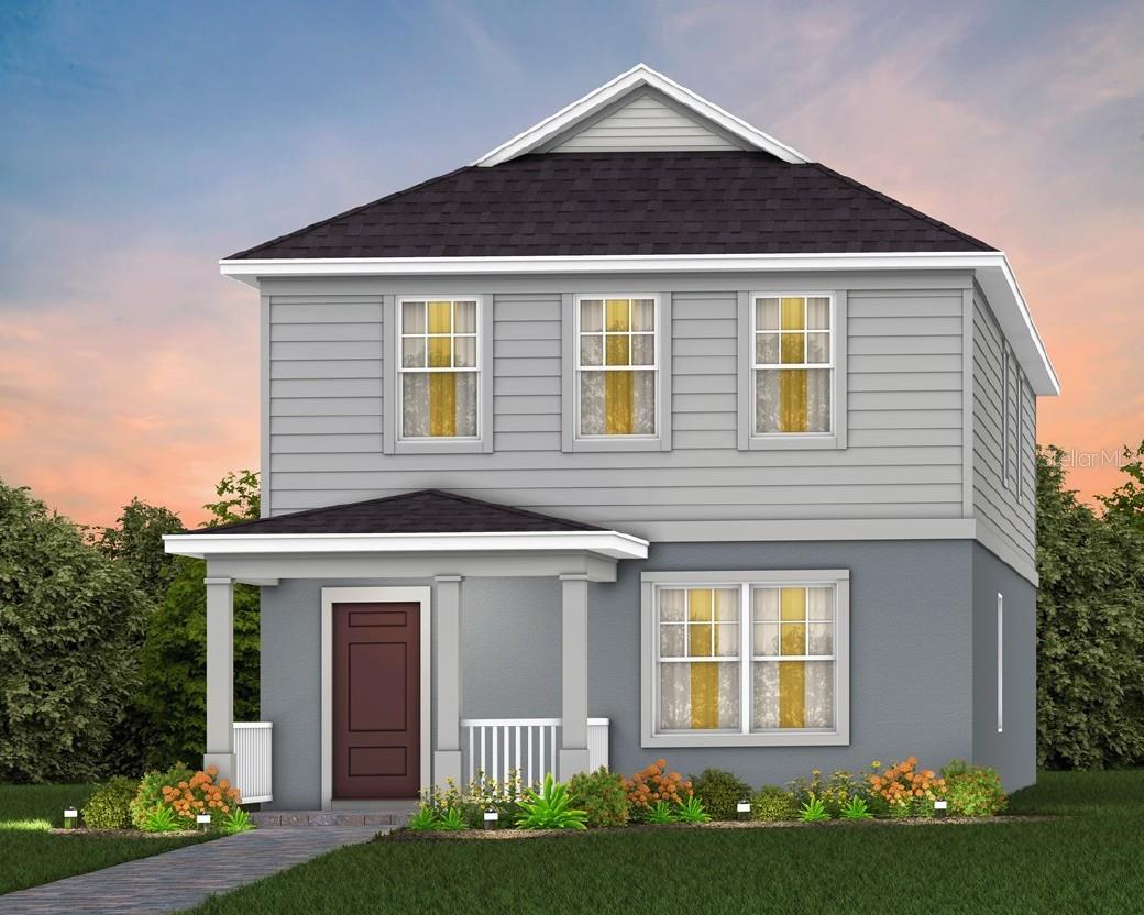 Exterior Design. Artistic rendering for this new construction home. Pictures are for illustrative purposes only. Elevations, colors and options may vary.