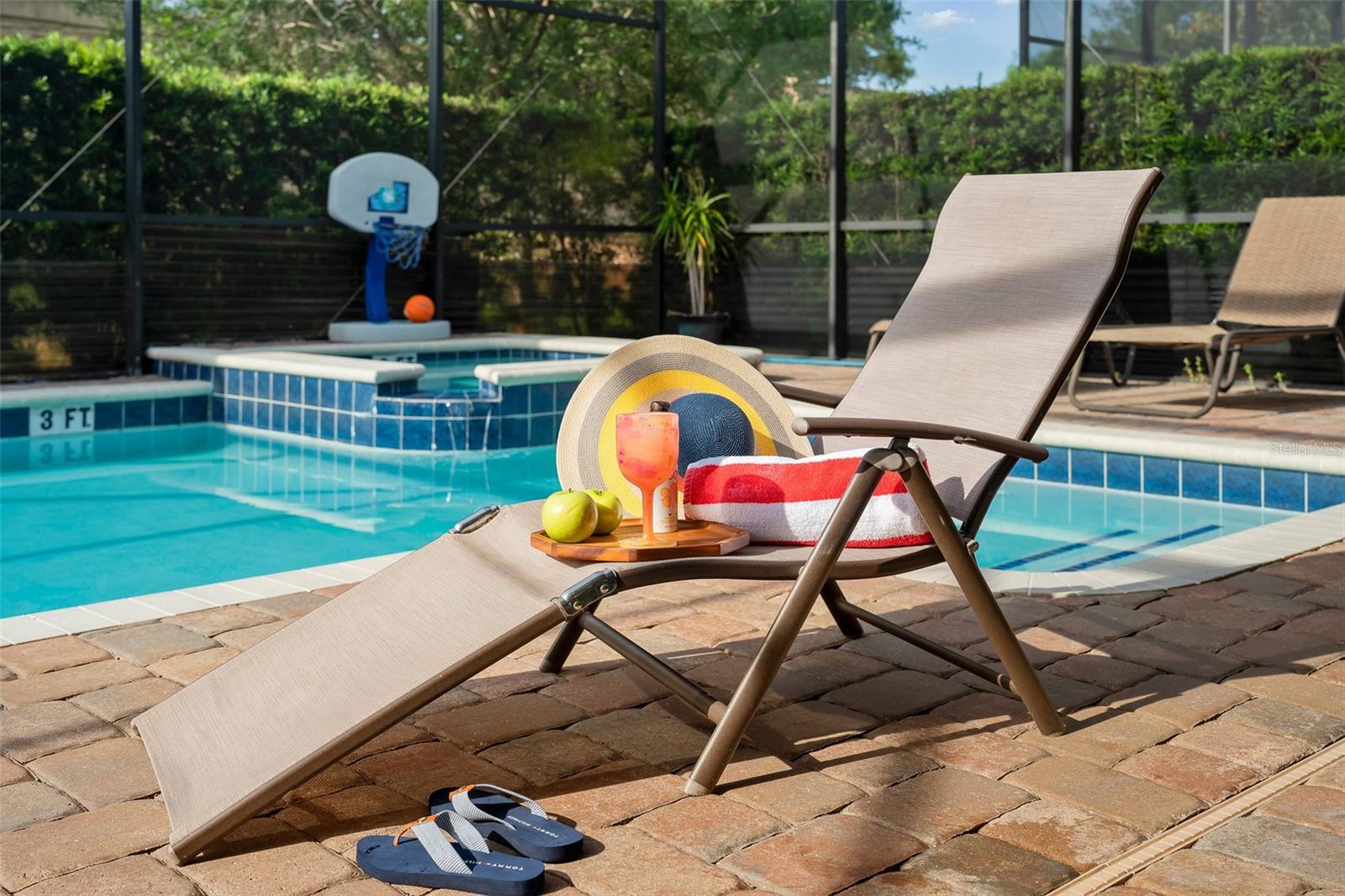 Relax and Recharge by Your Private Pool with Comfortable Sun Loungers