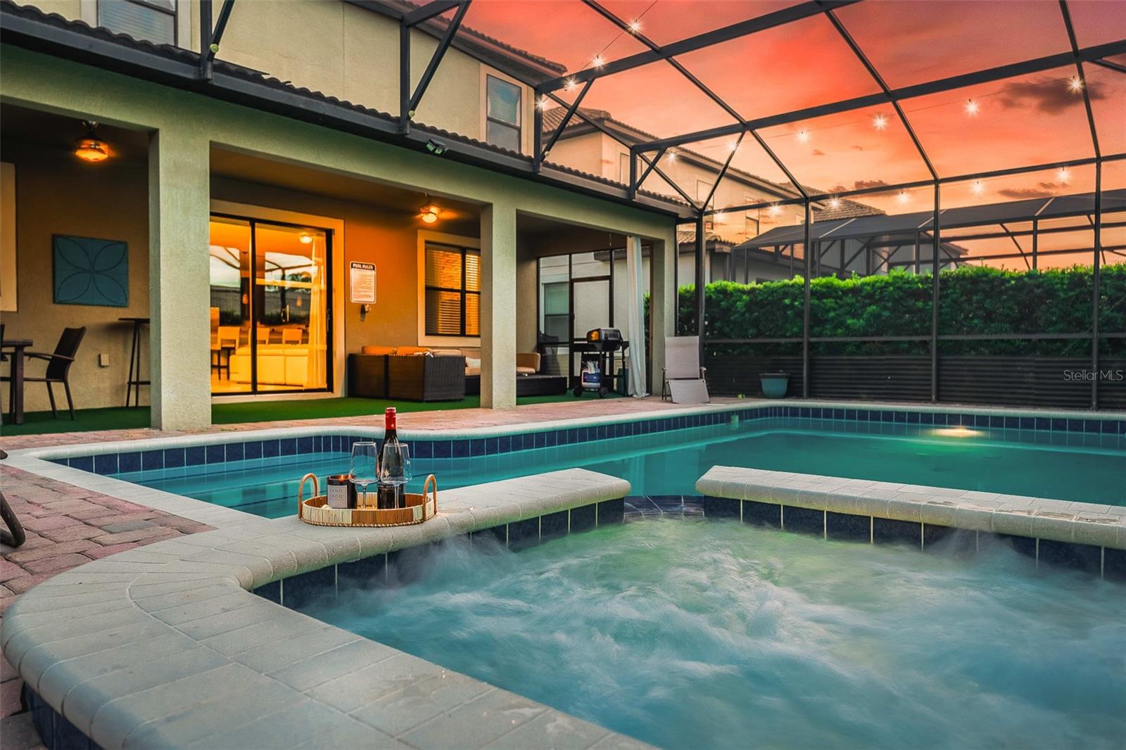 Your Private Spa and Poolside Retreat Beneath the Screened Lanai