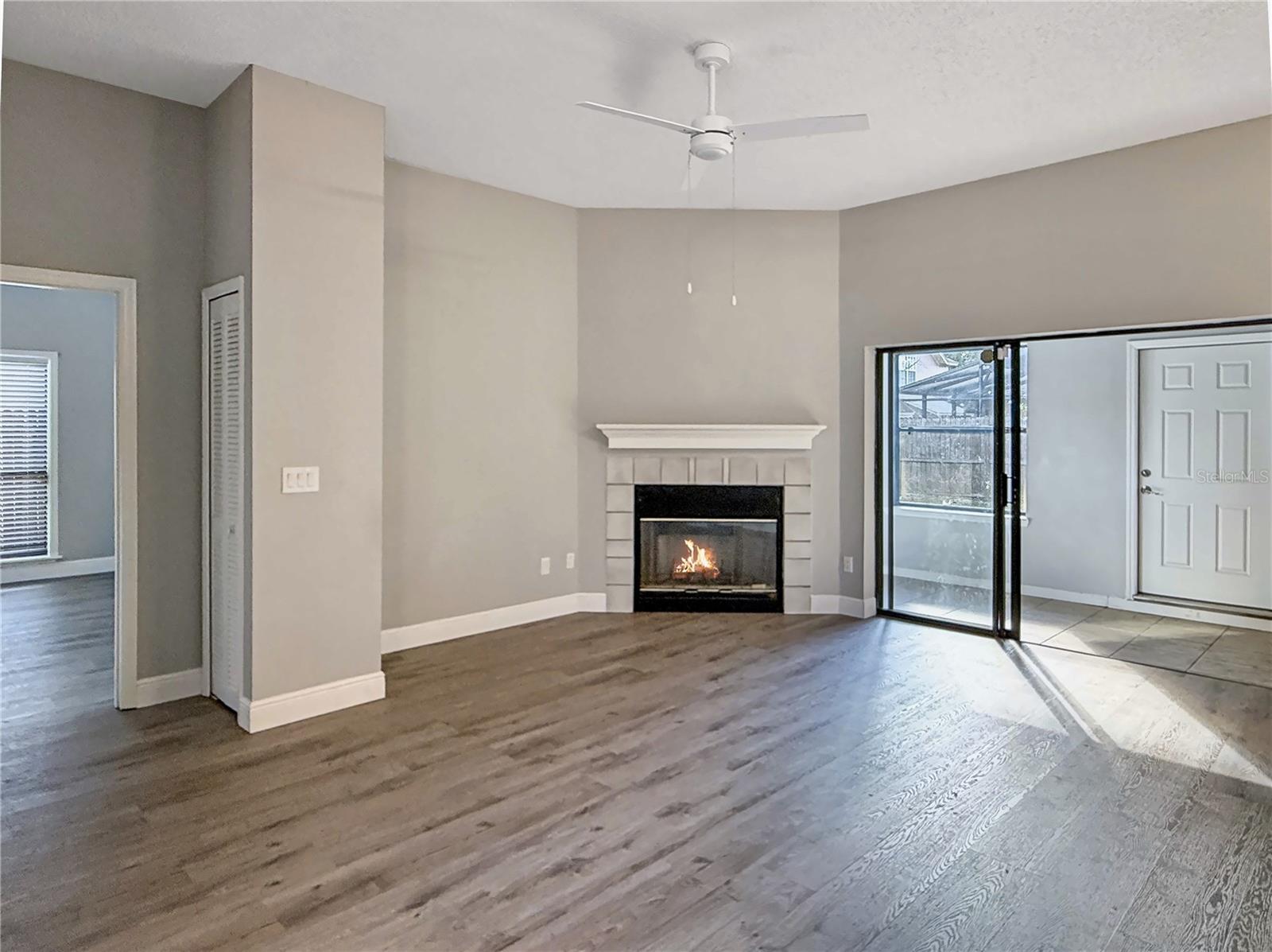 Living Room with Fireplace