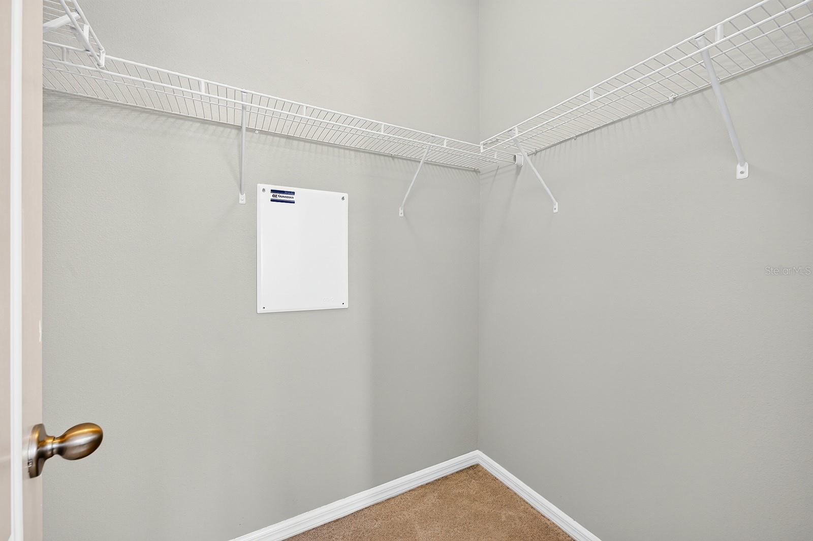 The Primary walk-in closet.
