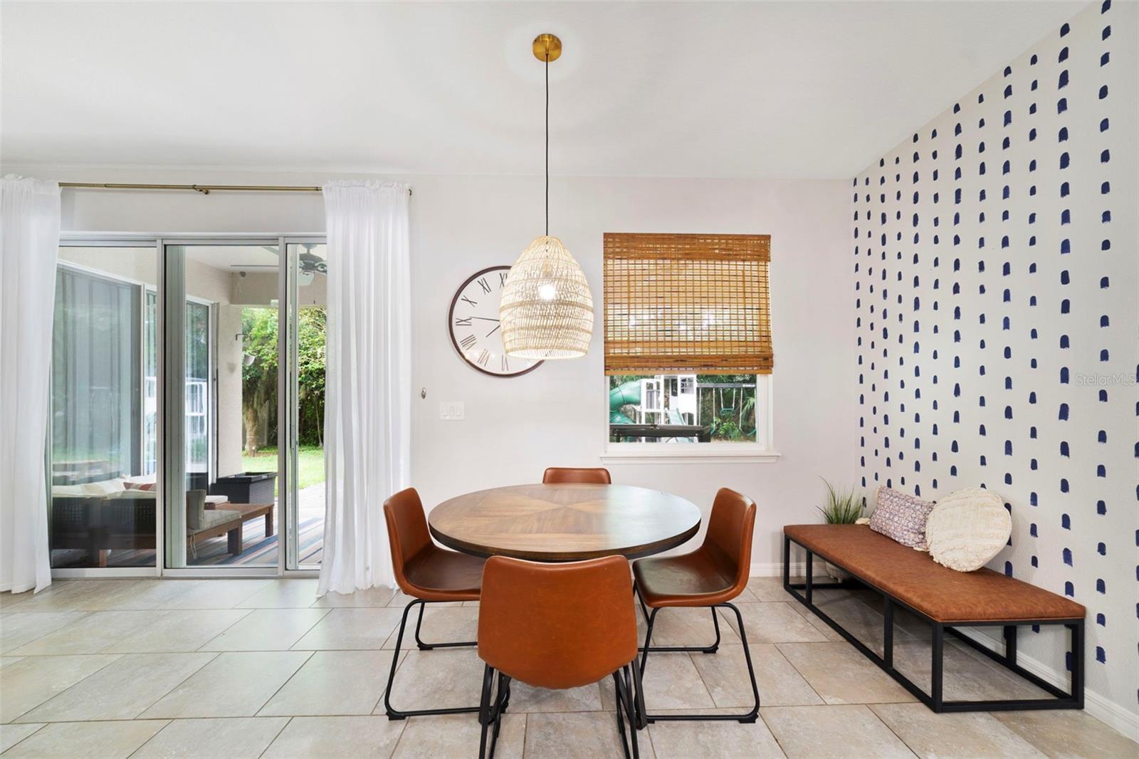 Casual dining space off the kitchen.