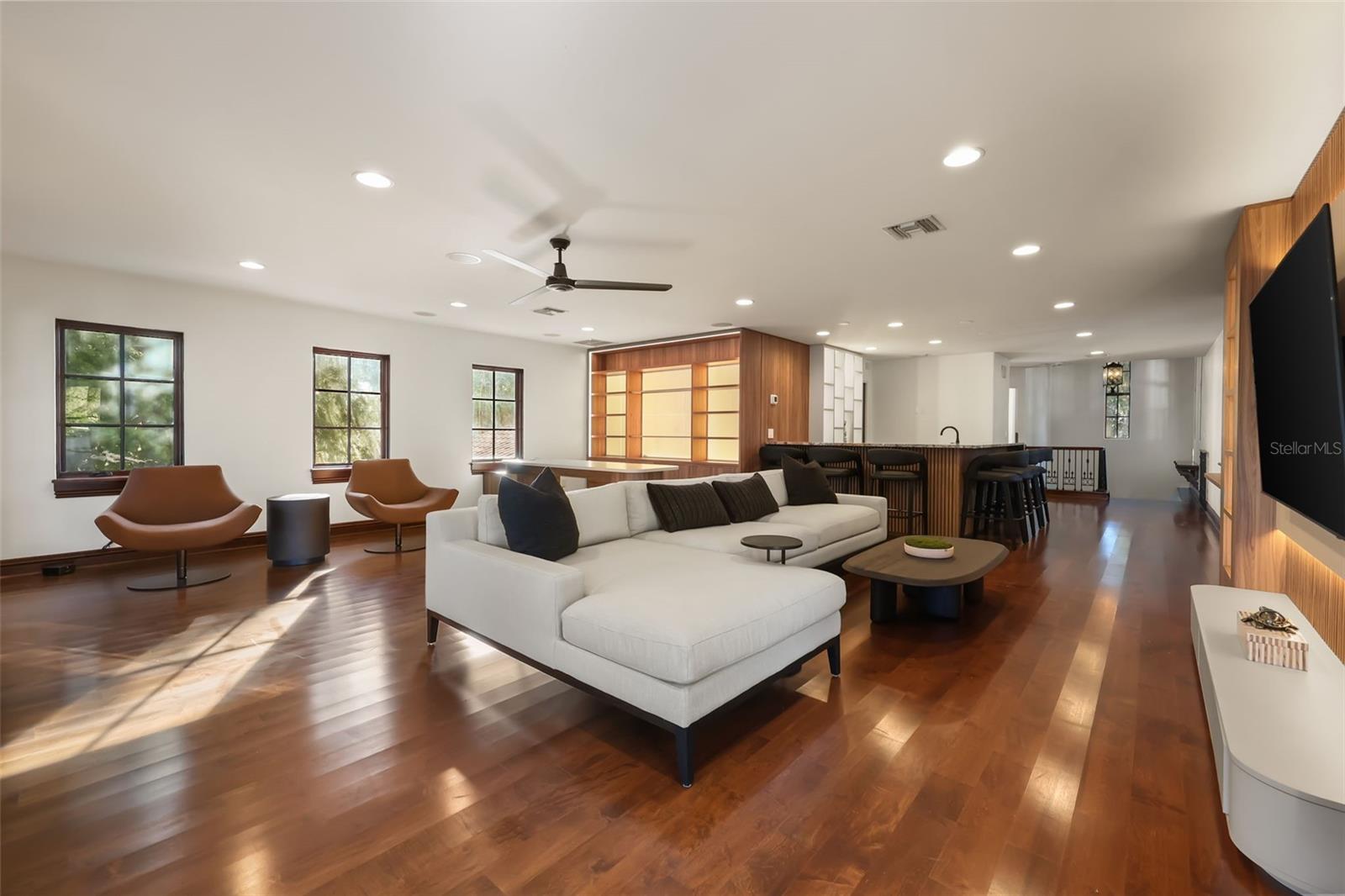 Upstairs living room and office