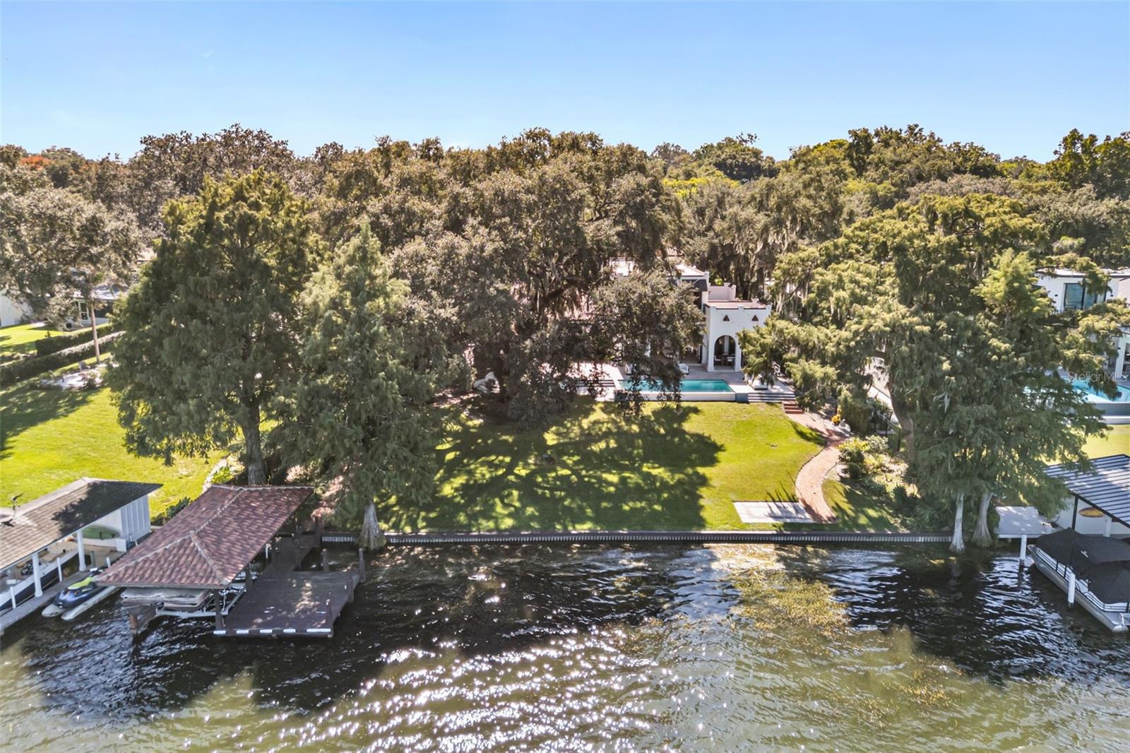 Aerial view of home