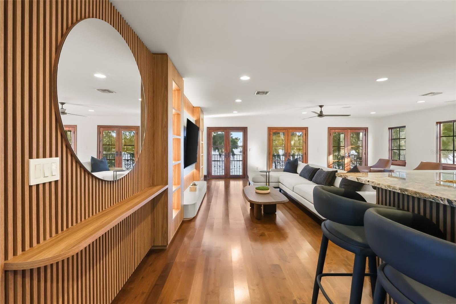 Upstairs living room built in