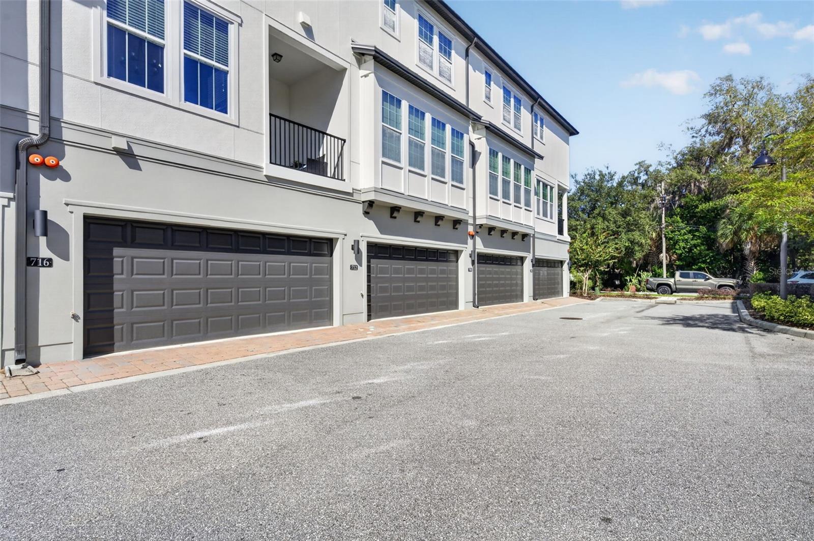 Spacious Two-Car Garage attached on the back and accessed from the rear