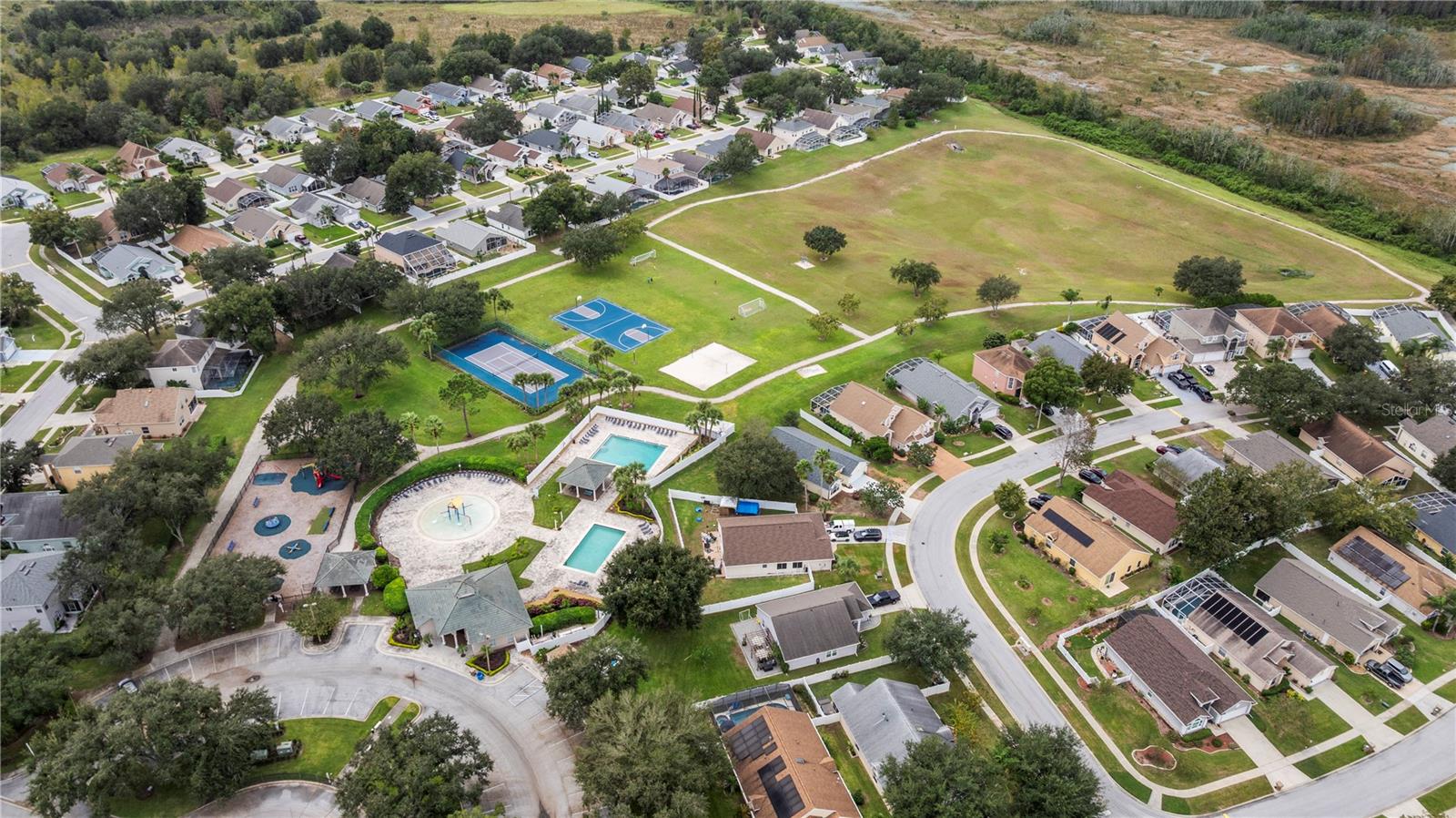 Aerial view Community Amenities