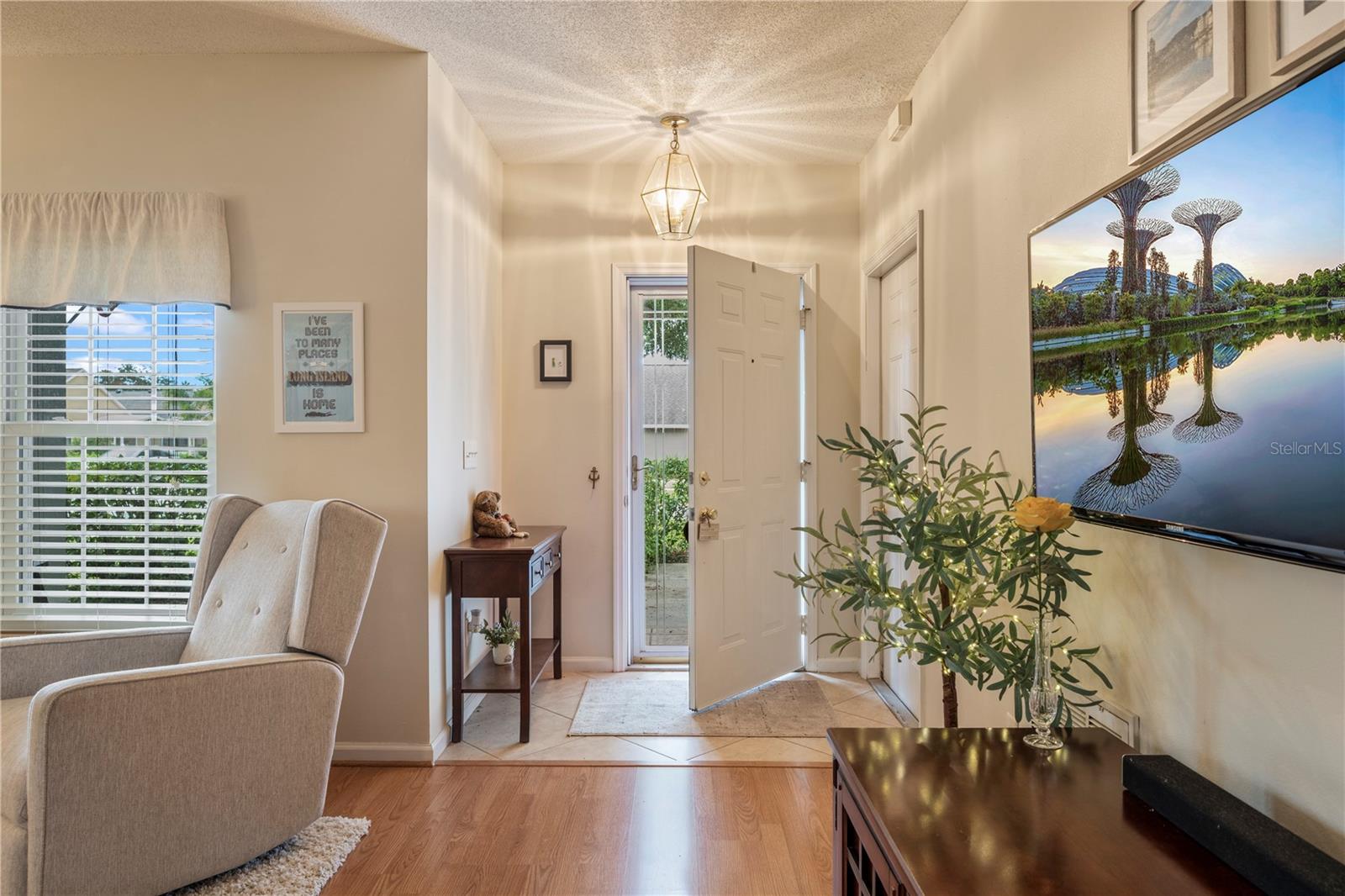 Front entry into the home