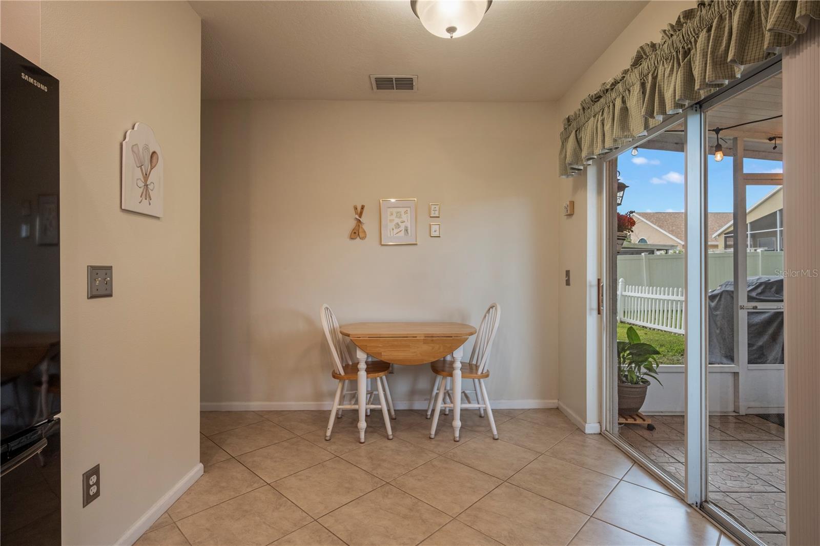 Dinette space in Kitchen