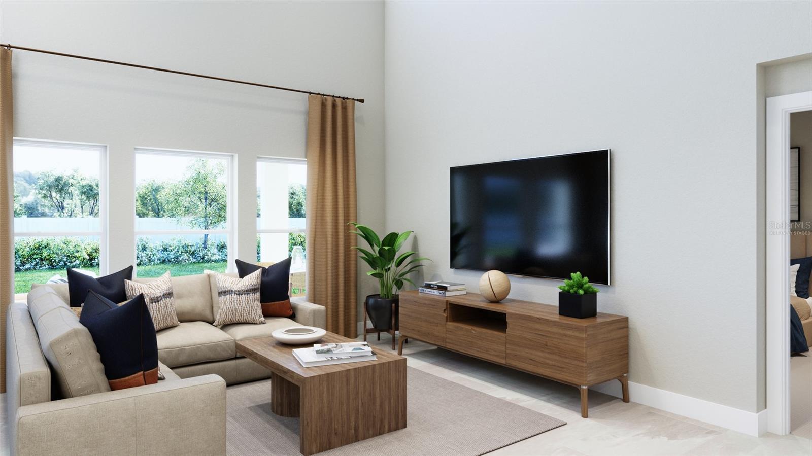 Great Room Rendering (Virtually Staged) Great Room Rendering (Virtually Staged)