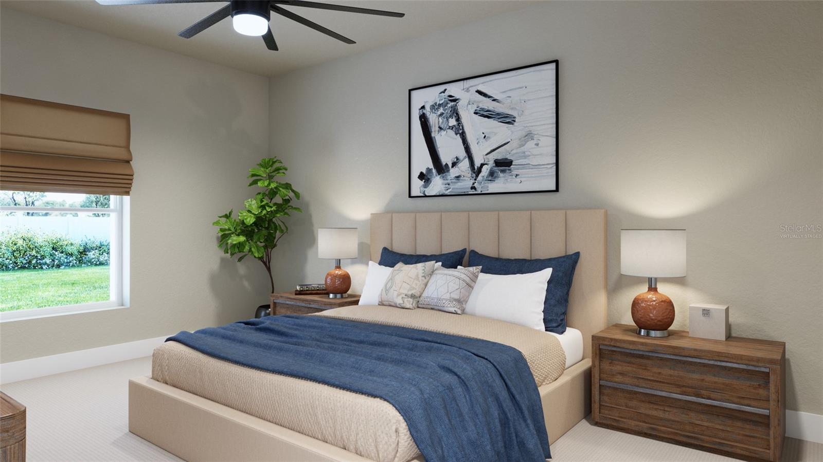Primary Bedroom Rendering (Virtually Staged) Primary Bedroom Rendering (Virtually Staged)