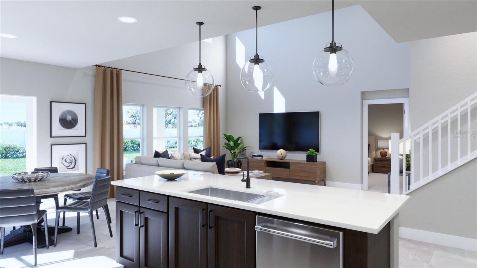 Kitchen Rendering (Virtually Staged) Kitchen Rendering (Virtually Staged)