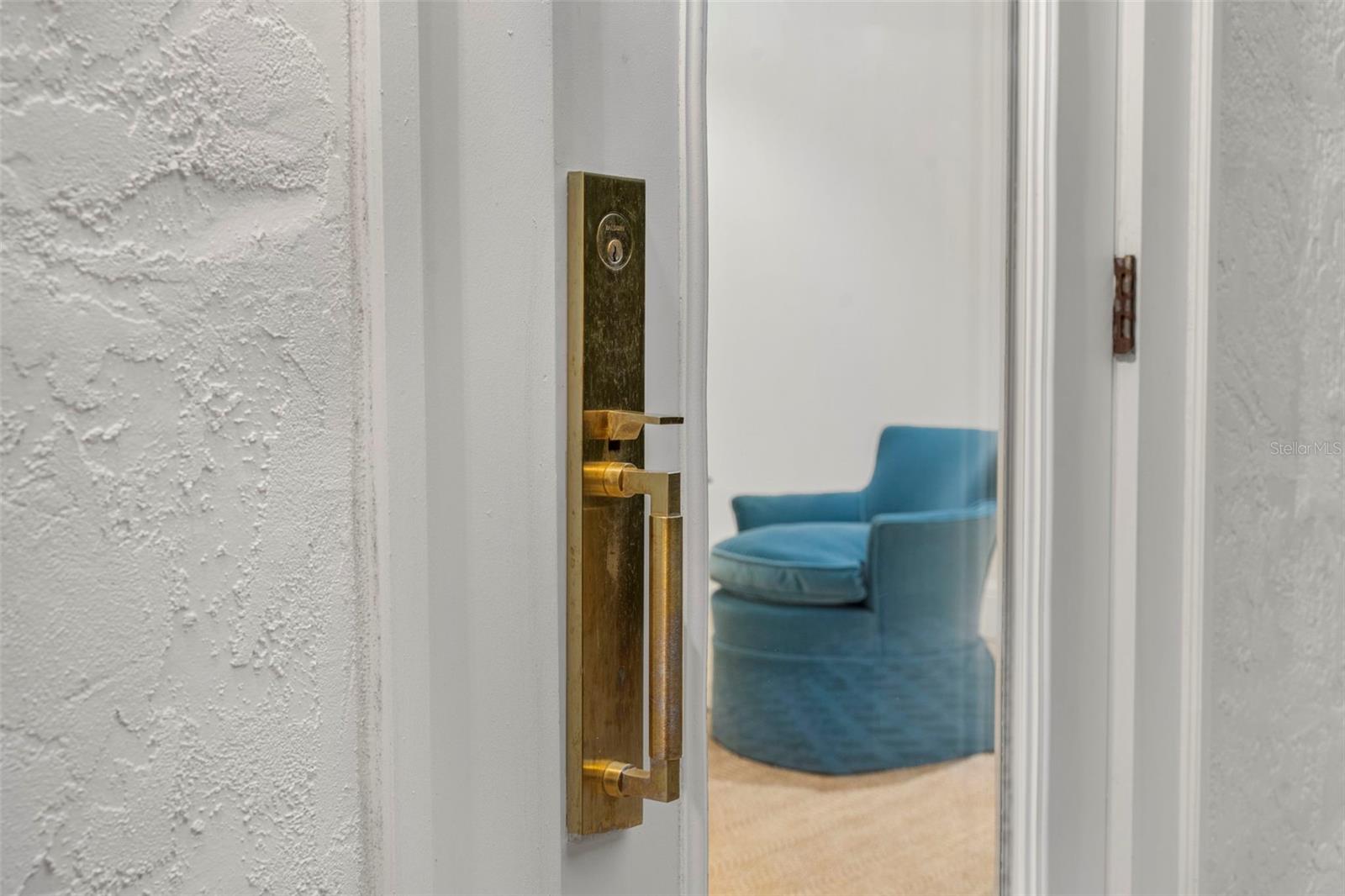 Rear entrance leading to sitting room/study