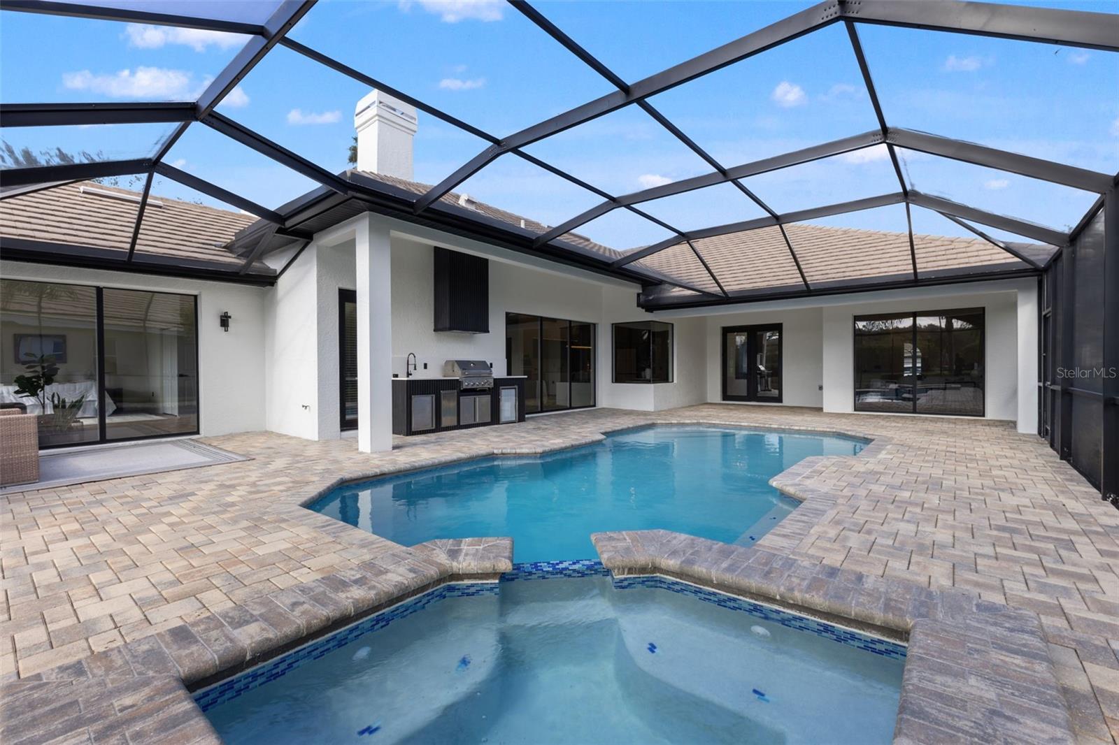 Screened pool