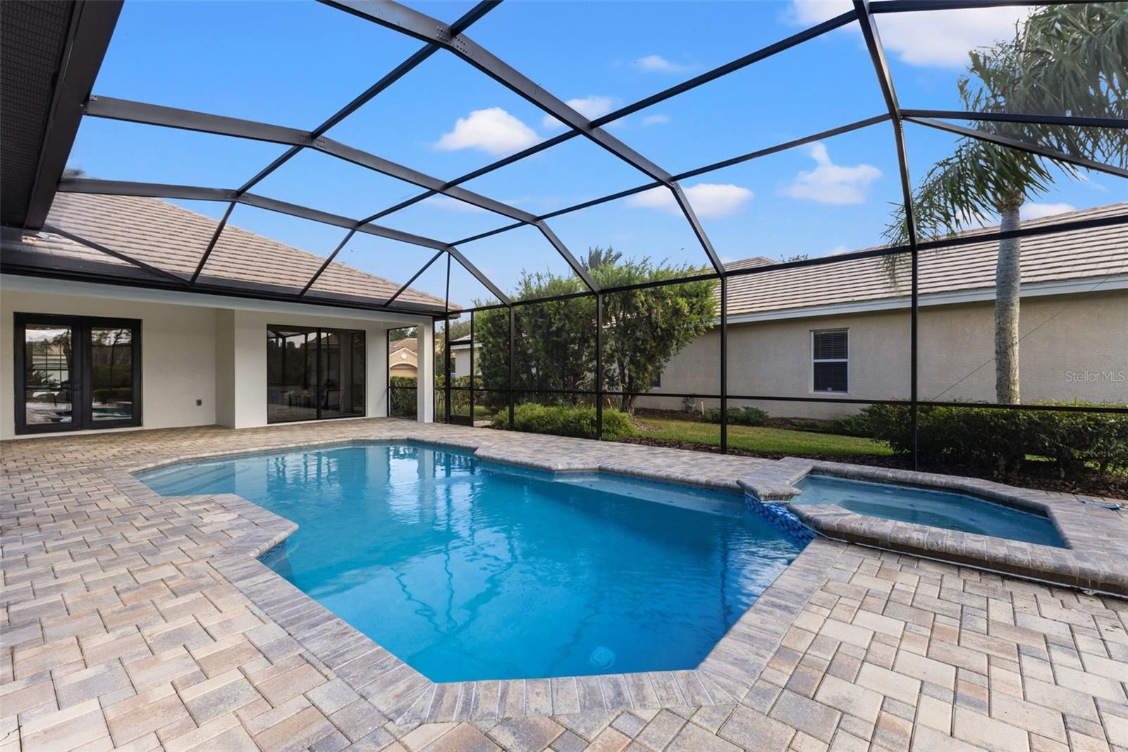 Screened pool