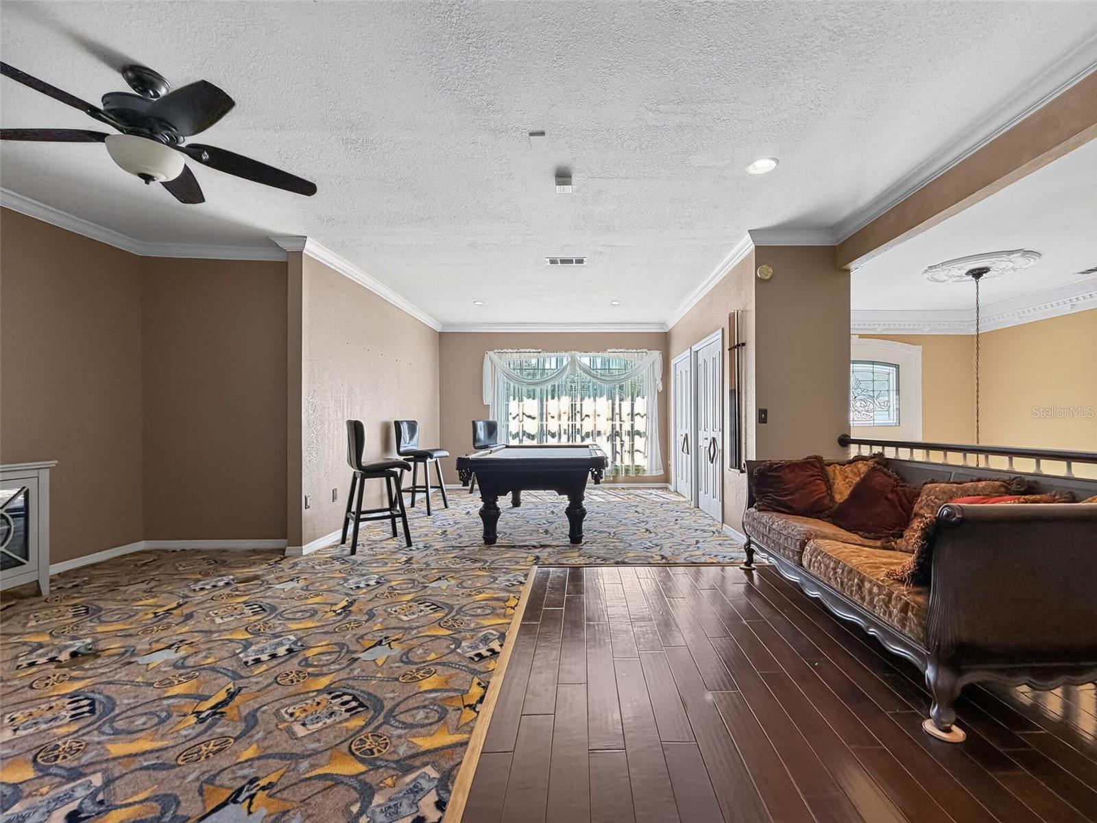 Dedicated home theater with surround sound