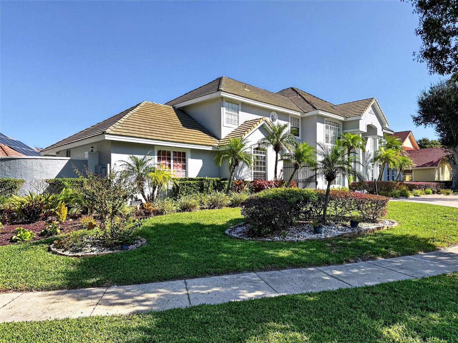 Front elevation with tile roof