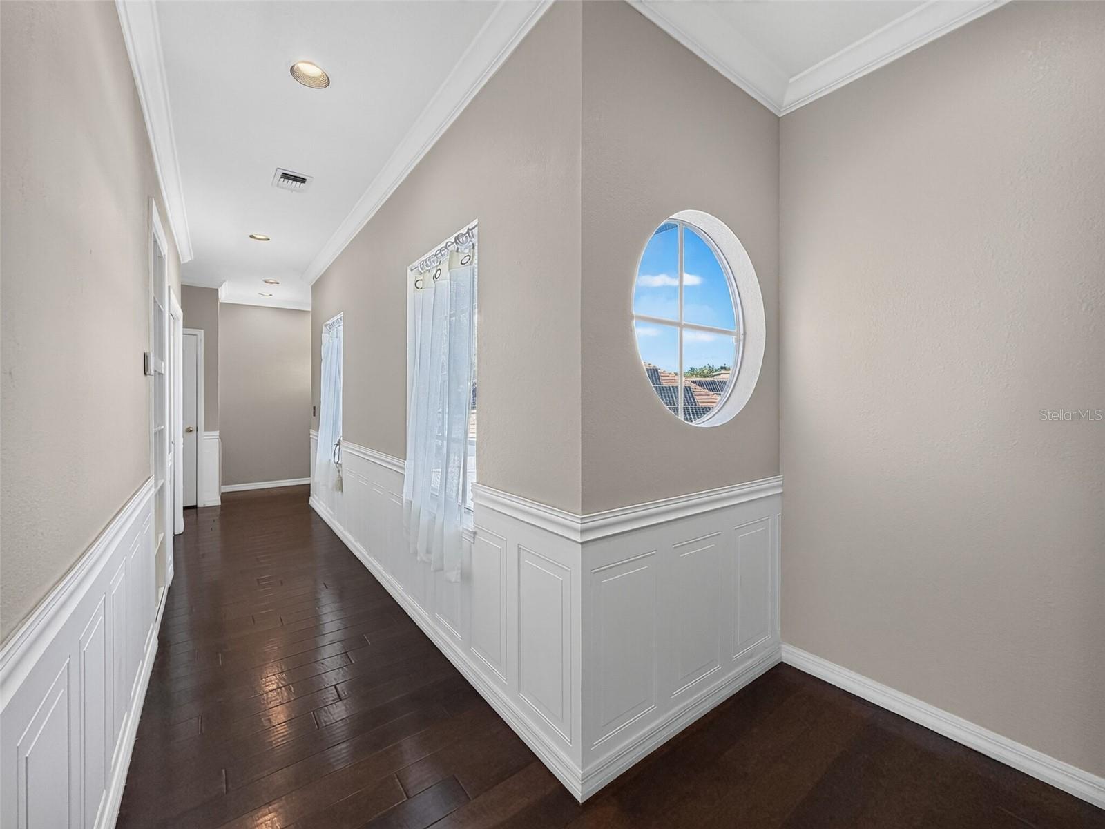 Upstairs hallway and reading nook