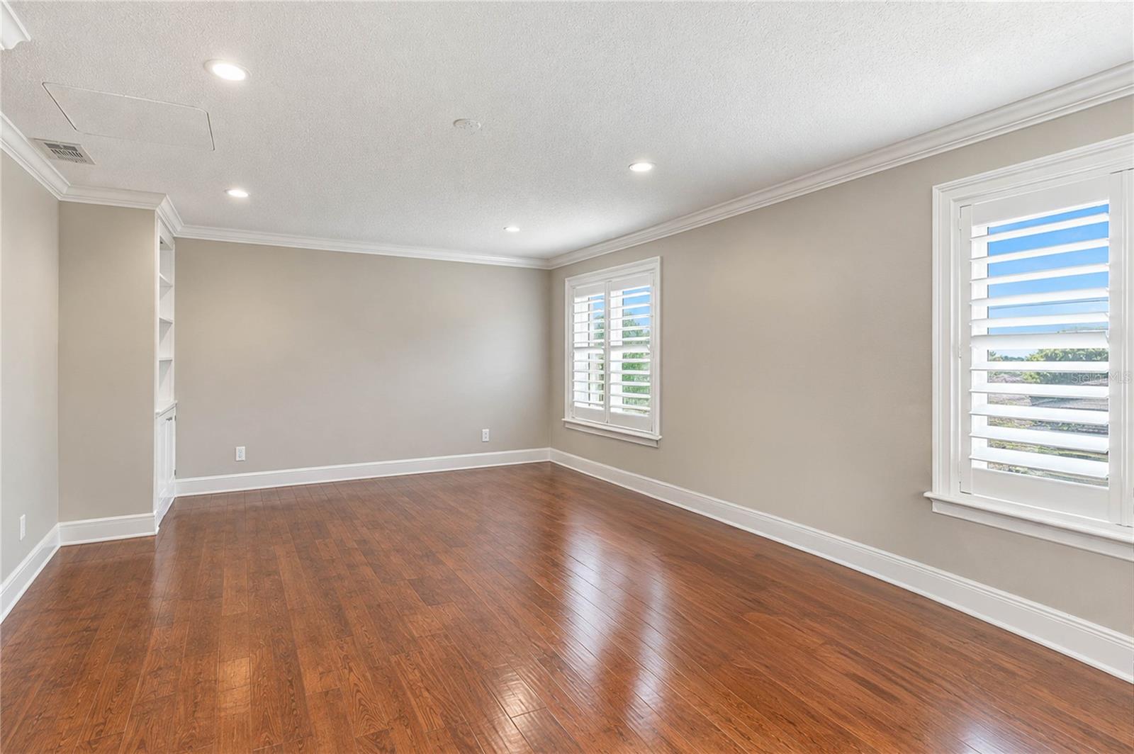 Office/Den/possible 6th bedroom. This room behind Barn Door