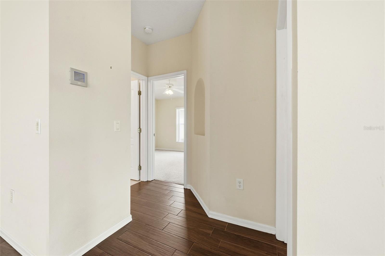 Hallway to Bedroom 2 and Guest Bath