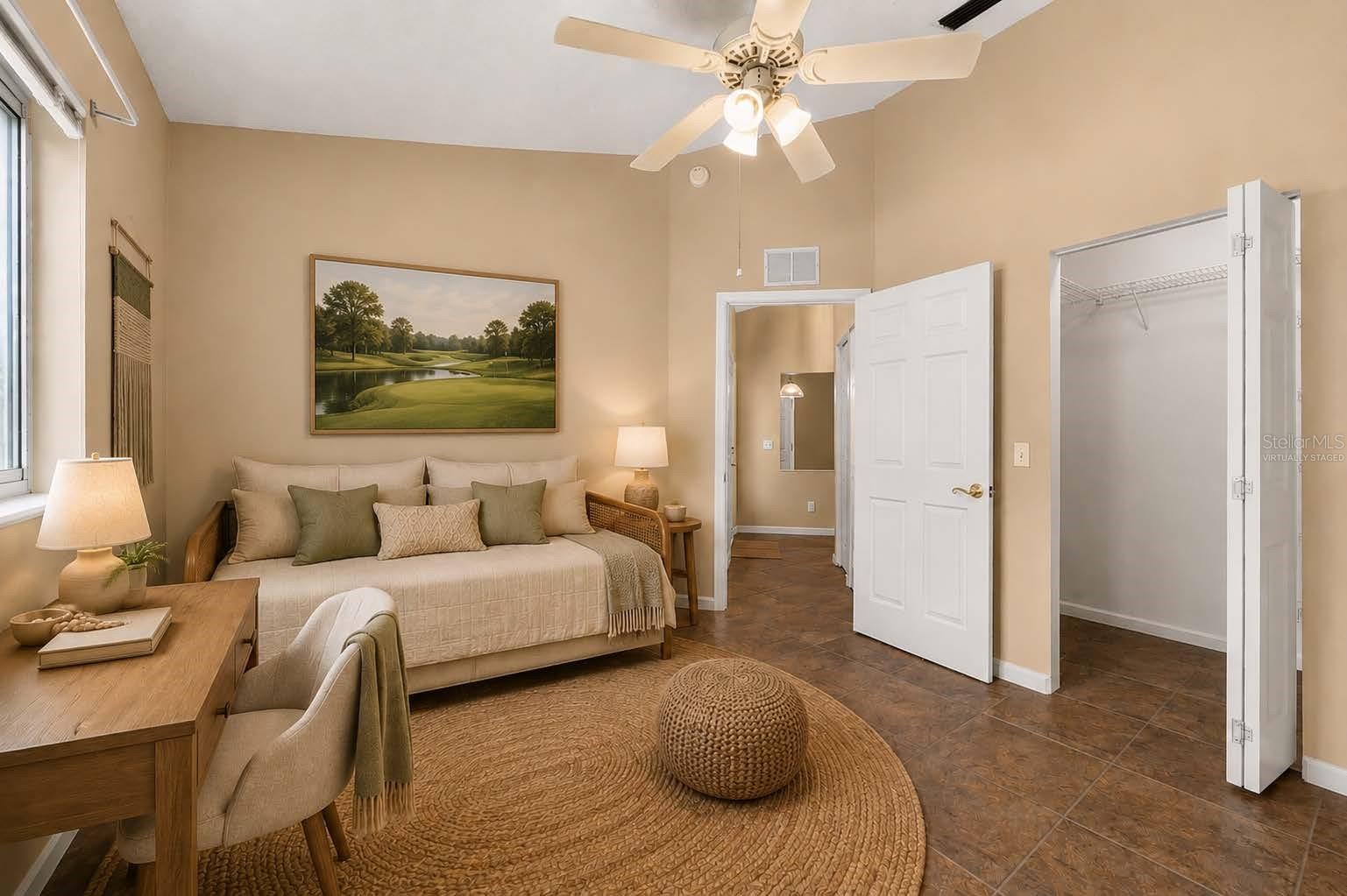 This Guest Bedroom has been virtually staged