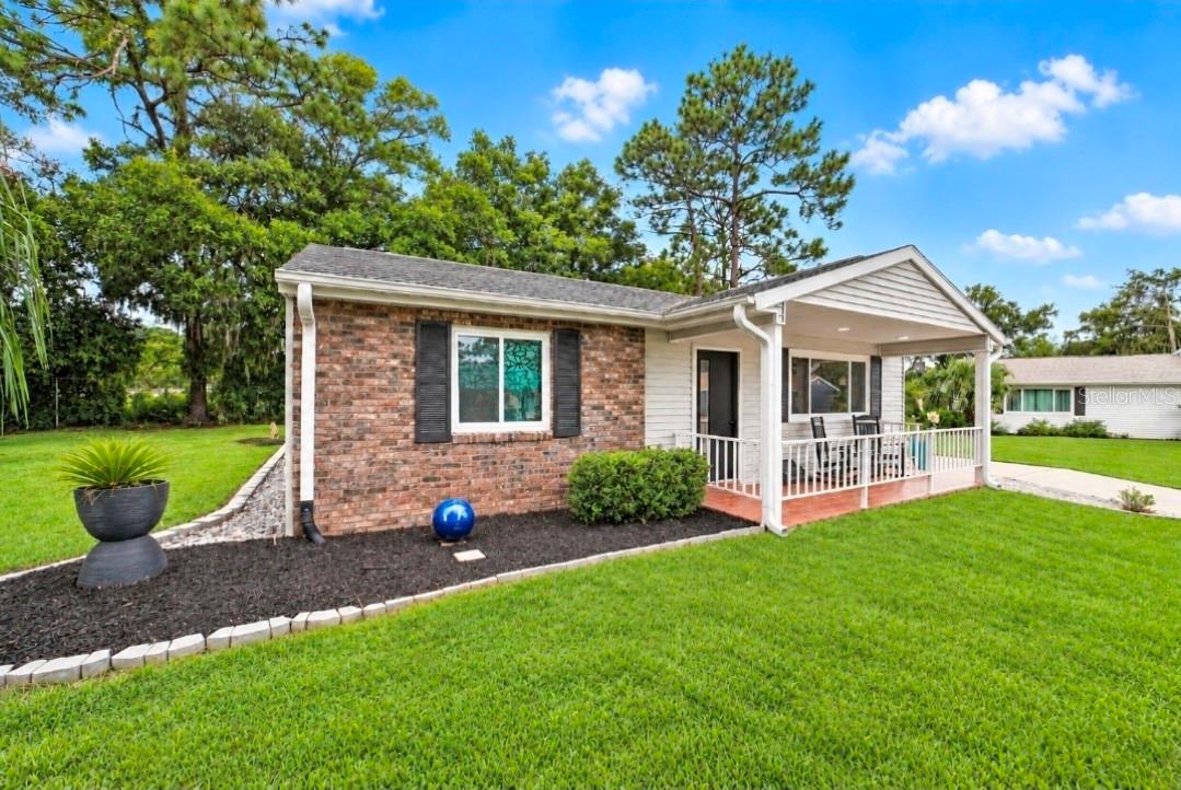 Landscaping upgraded for modern look and easy maintenance
