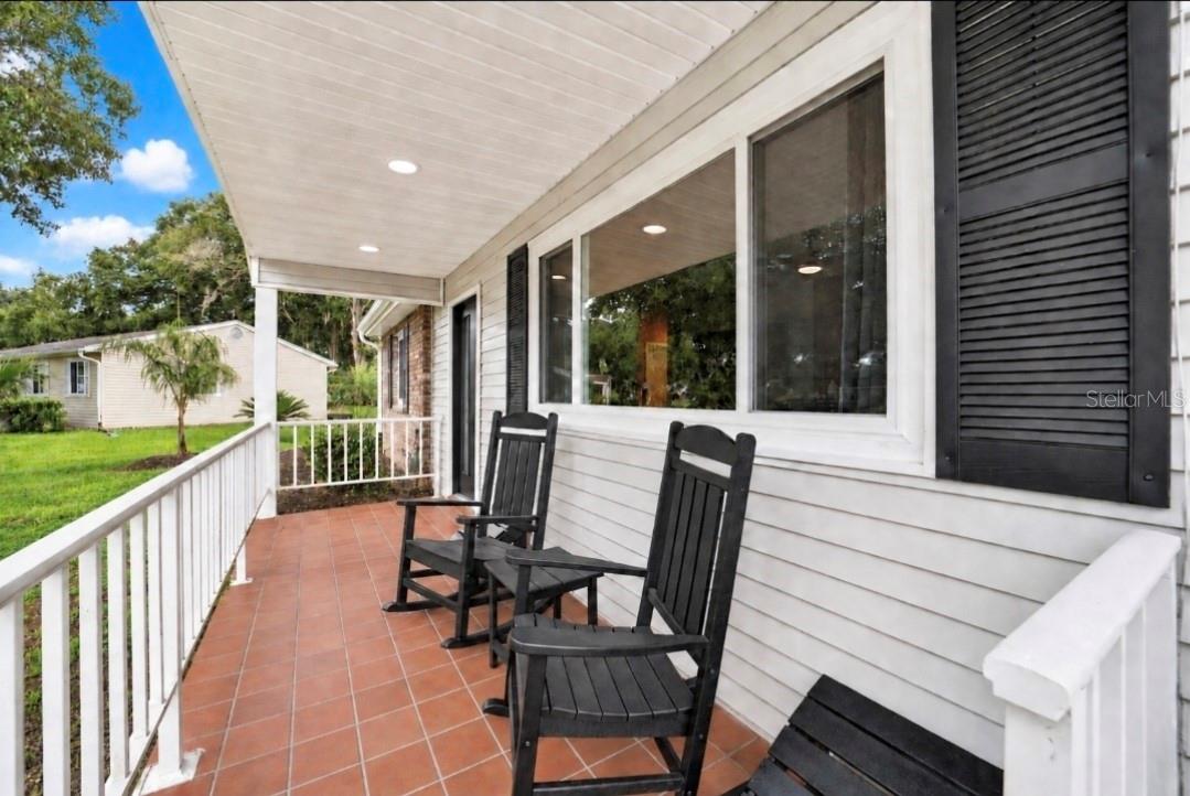 Inviting Front Porch with new windows,ceiling, LEDs and ROOF 2022 Inviting Front Porch with new windows,ceiling, LEDs and ROOF 2022