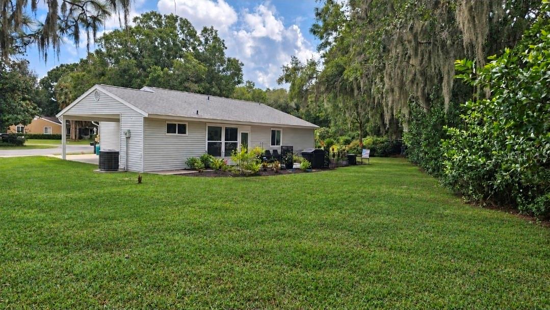 Nice large backyard for what ever your plans are.