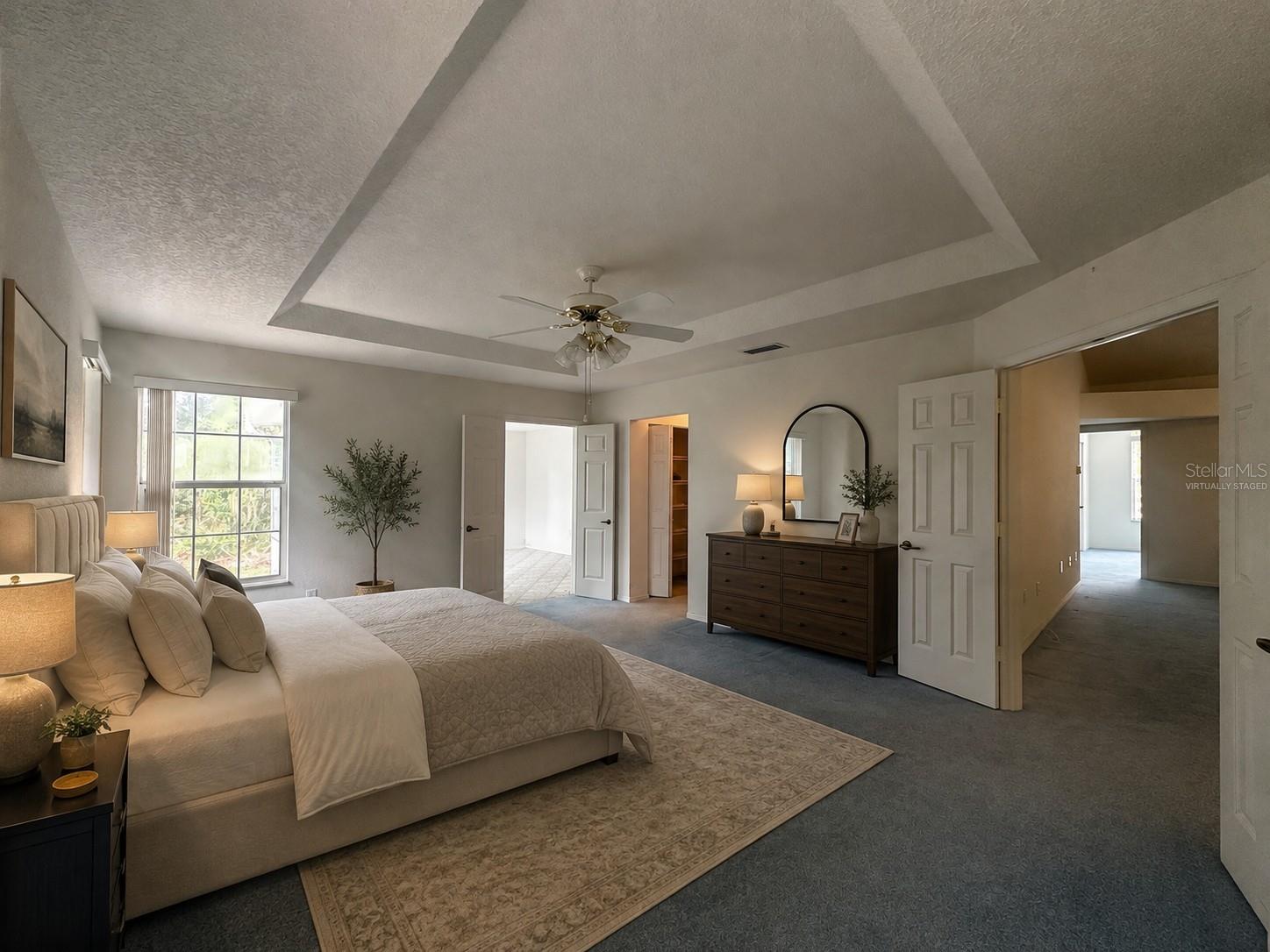 Virtually staged-Master Bedroom