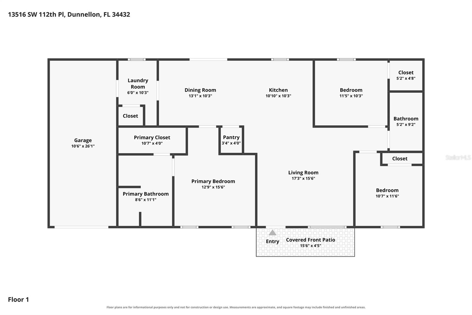 13516 SW 112TH PLACE, Dunnellon, FL 34432