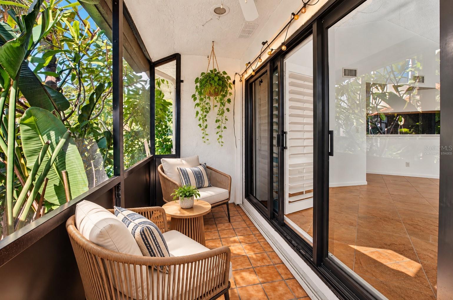 Virtually Staged Balcony / Lanai