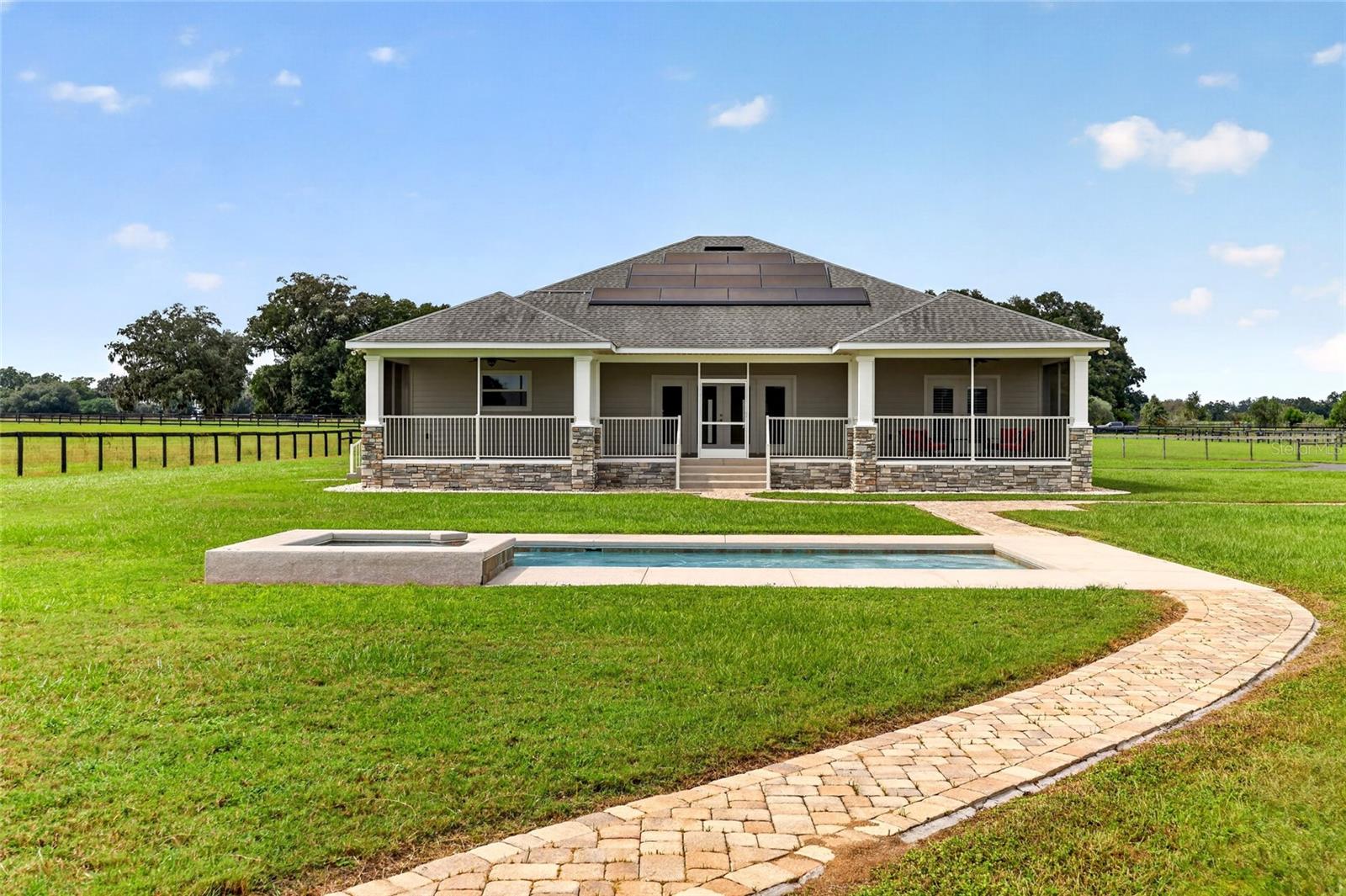 Heated Saltwater Pool with Spa.