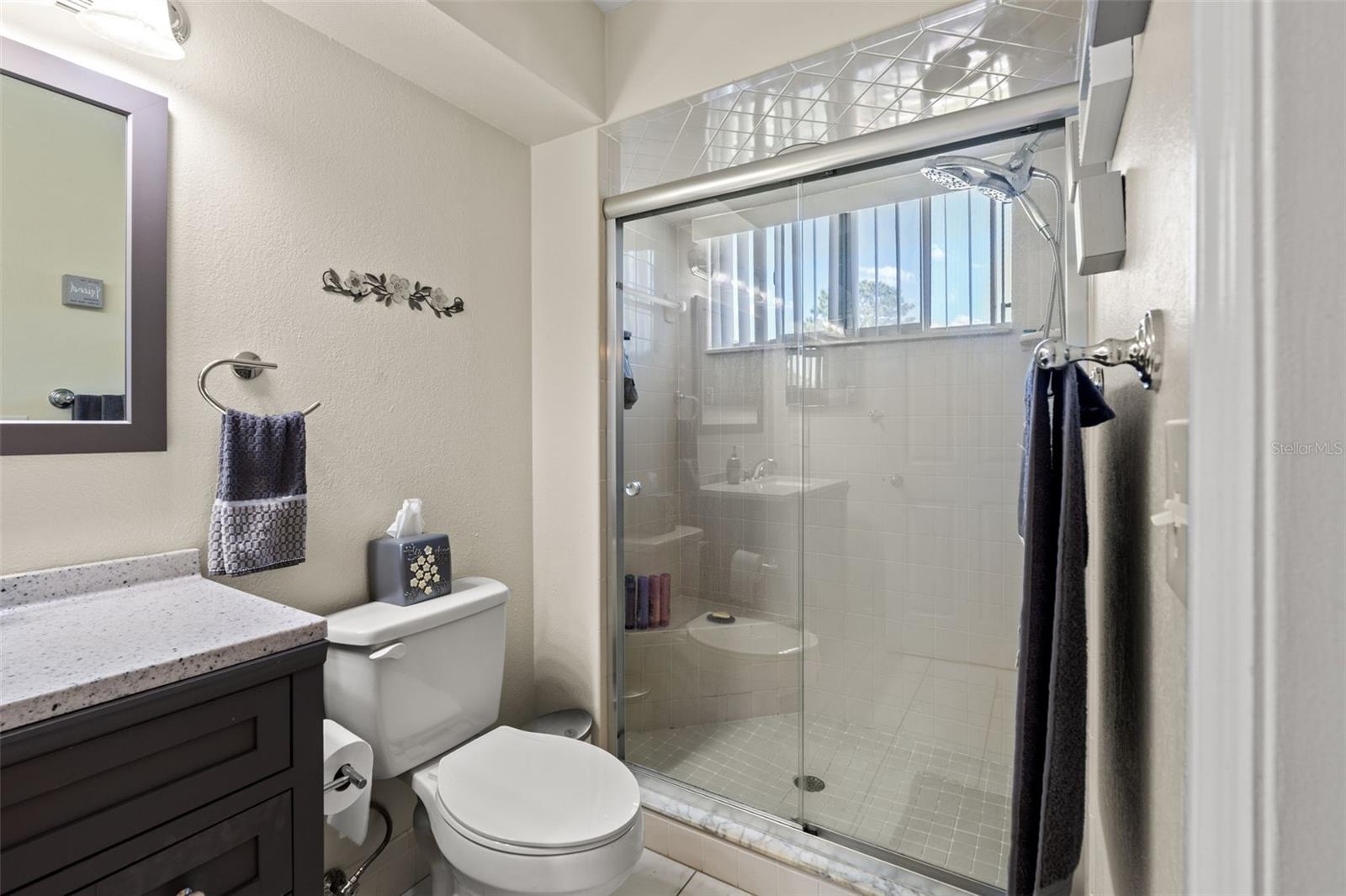 Updated Primary En-Suite w/ Walk-In Shower