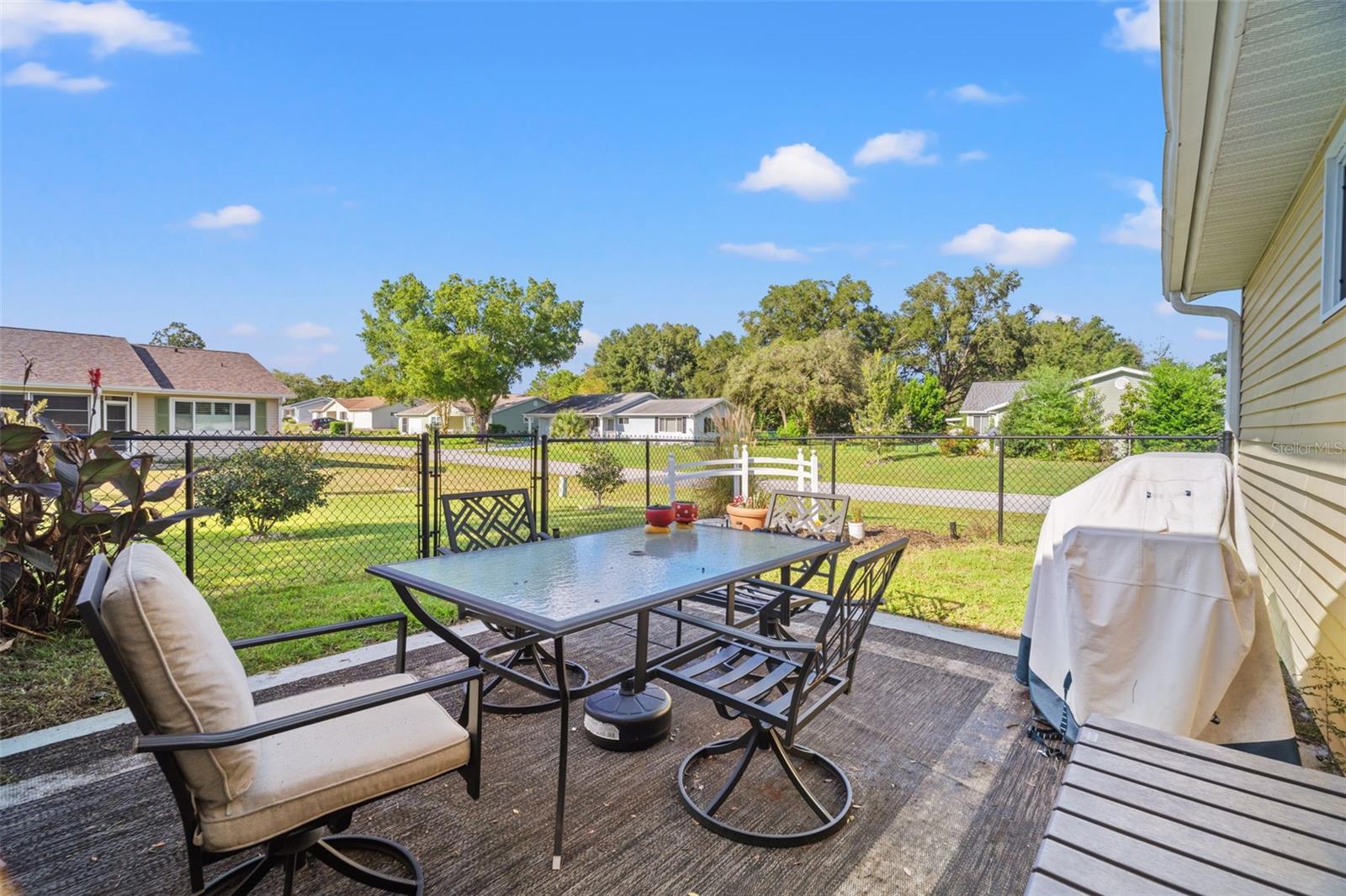 Fenced in Patio