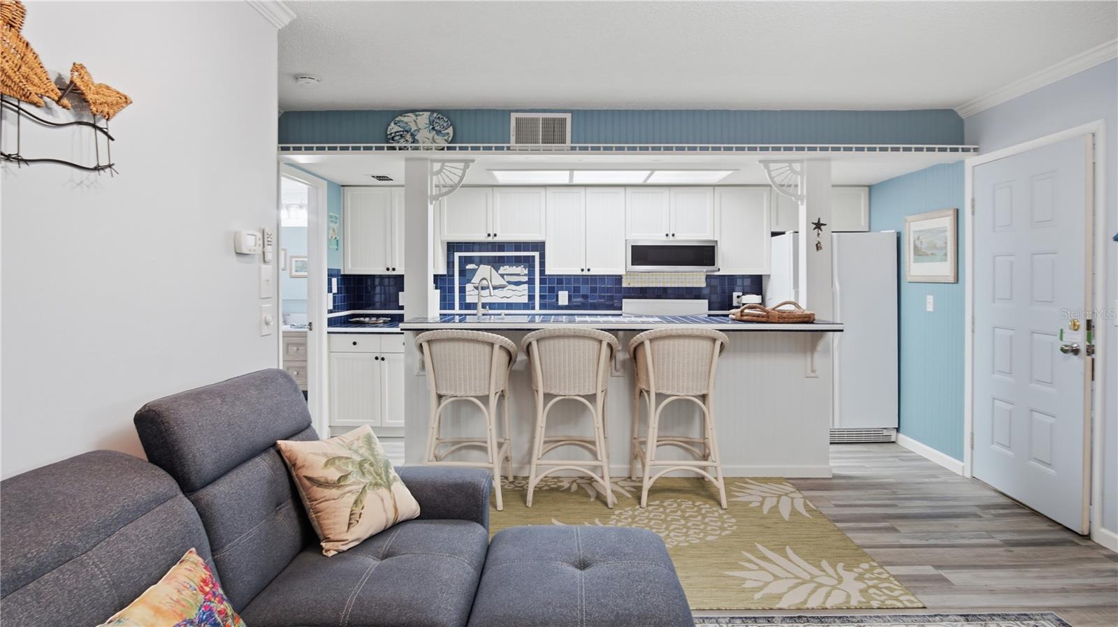 Lokking at Kitchen from living room