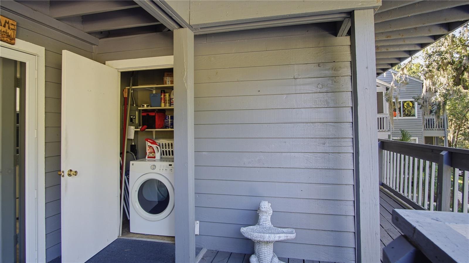Dryer and storage closet